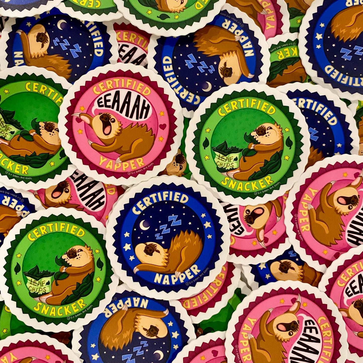 Certified Sloth Sticker Bundle