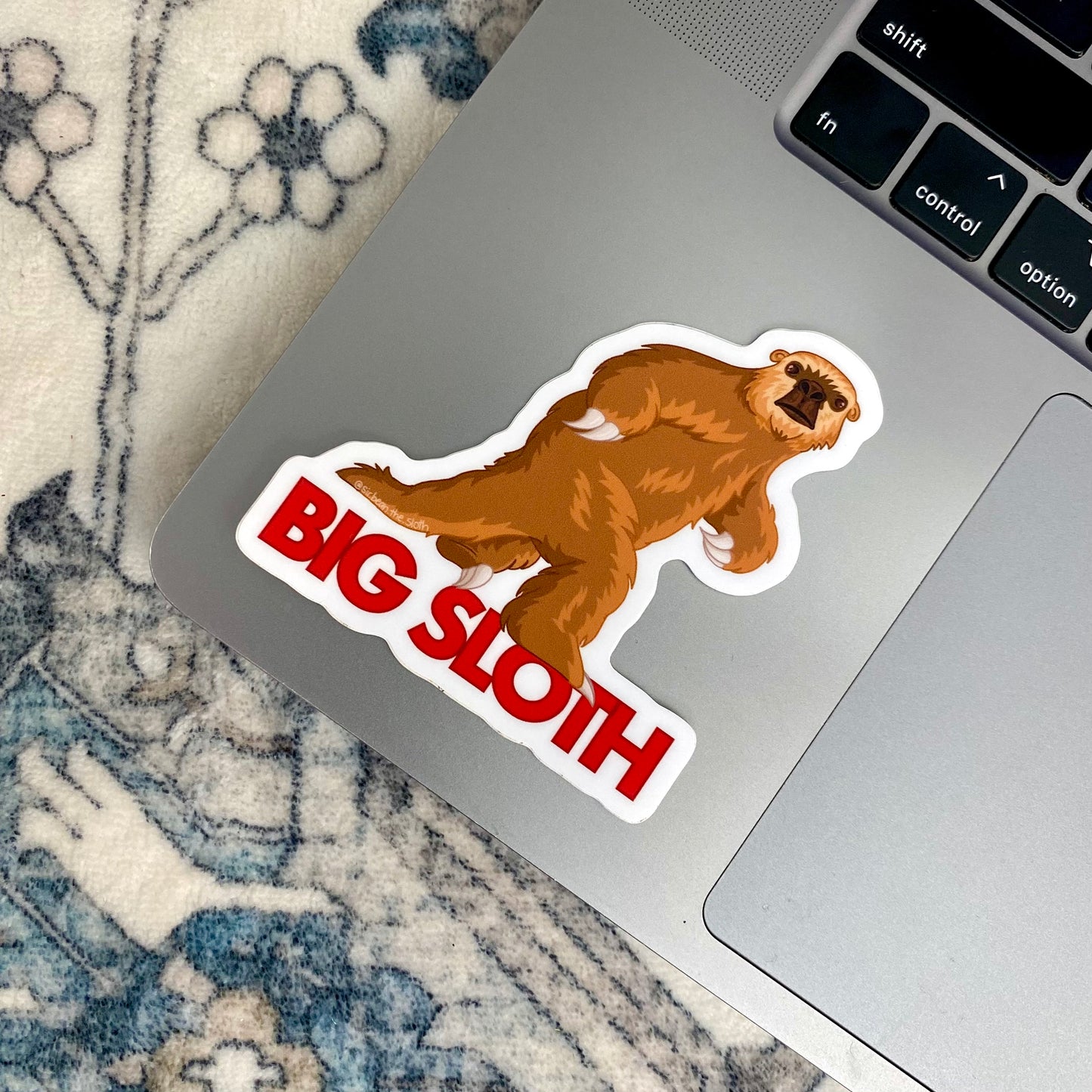 BIG SLOTH Giant Ground Sloth Vinyl Sticker (Weather-Proof!)