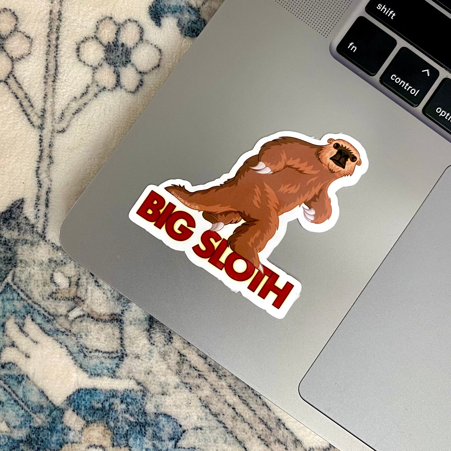 BIG SLOTH Giant Ground Sloth Vinyl Sticker