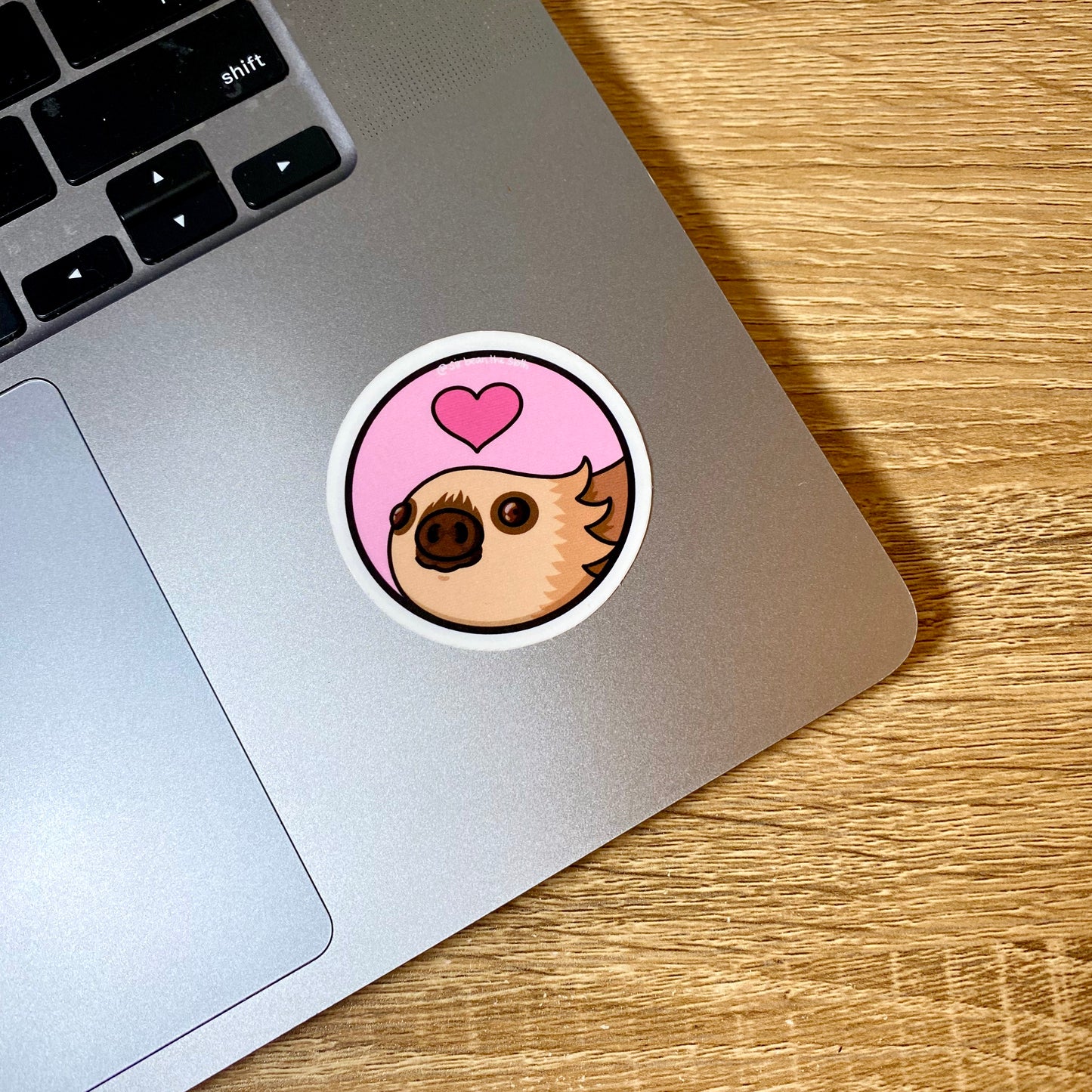 Sir Bean the Sloth Logo Vinyl Sticker