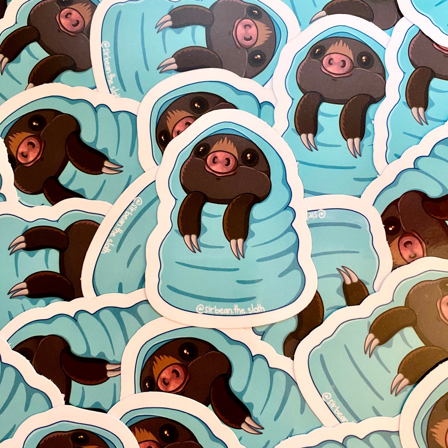 Fuzzy Potato Blankie Burrito Vinyl Sticker