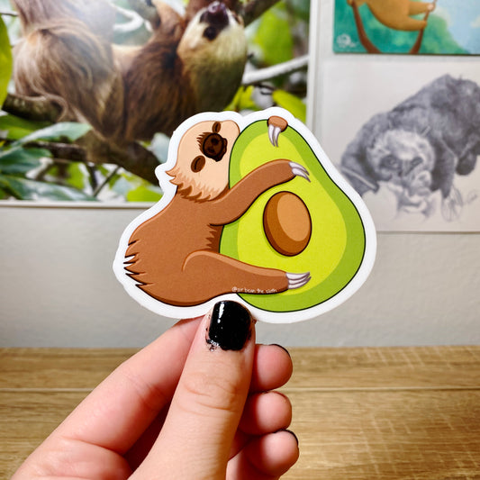 Slothocado Vinyl Sticker