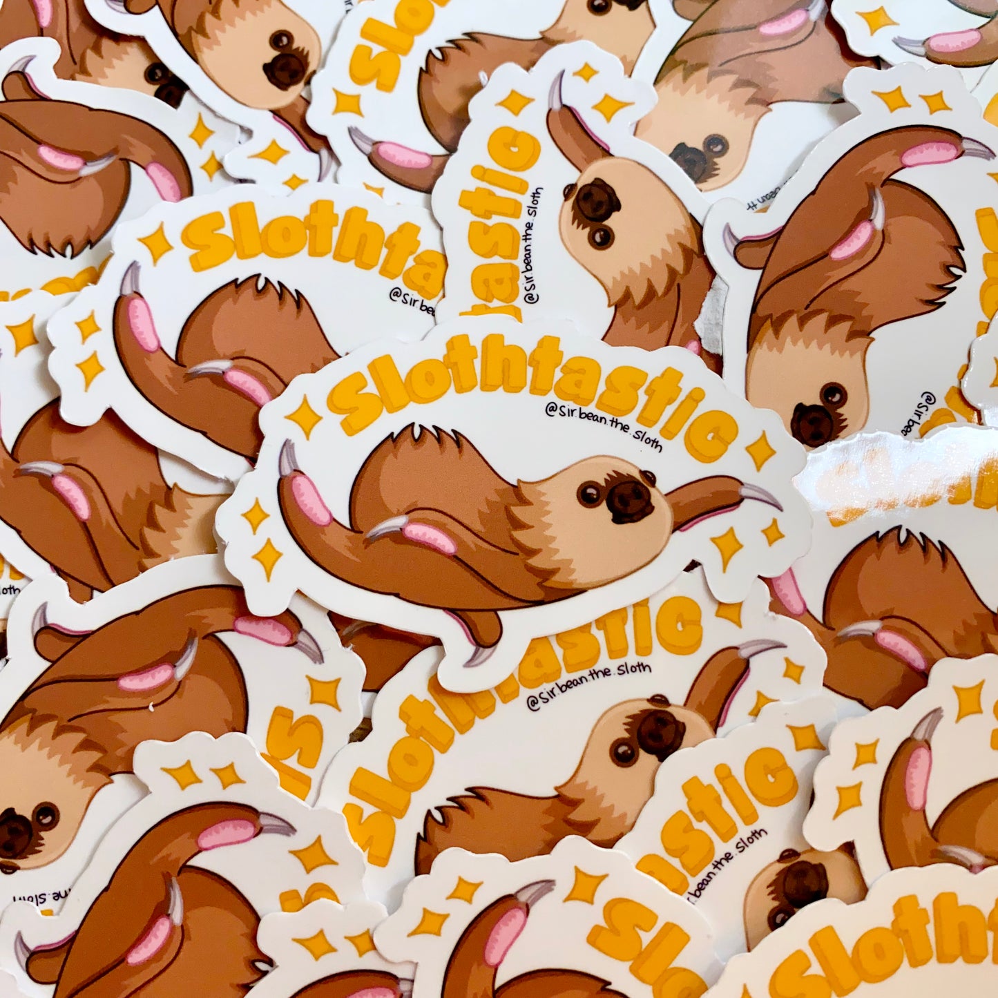 "Slothtastic!" Sloth Affirmation Vinyl Sticker