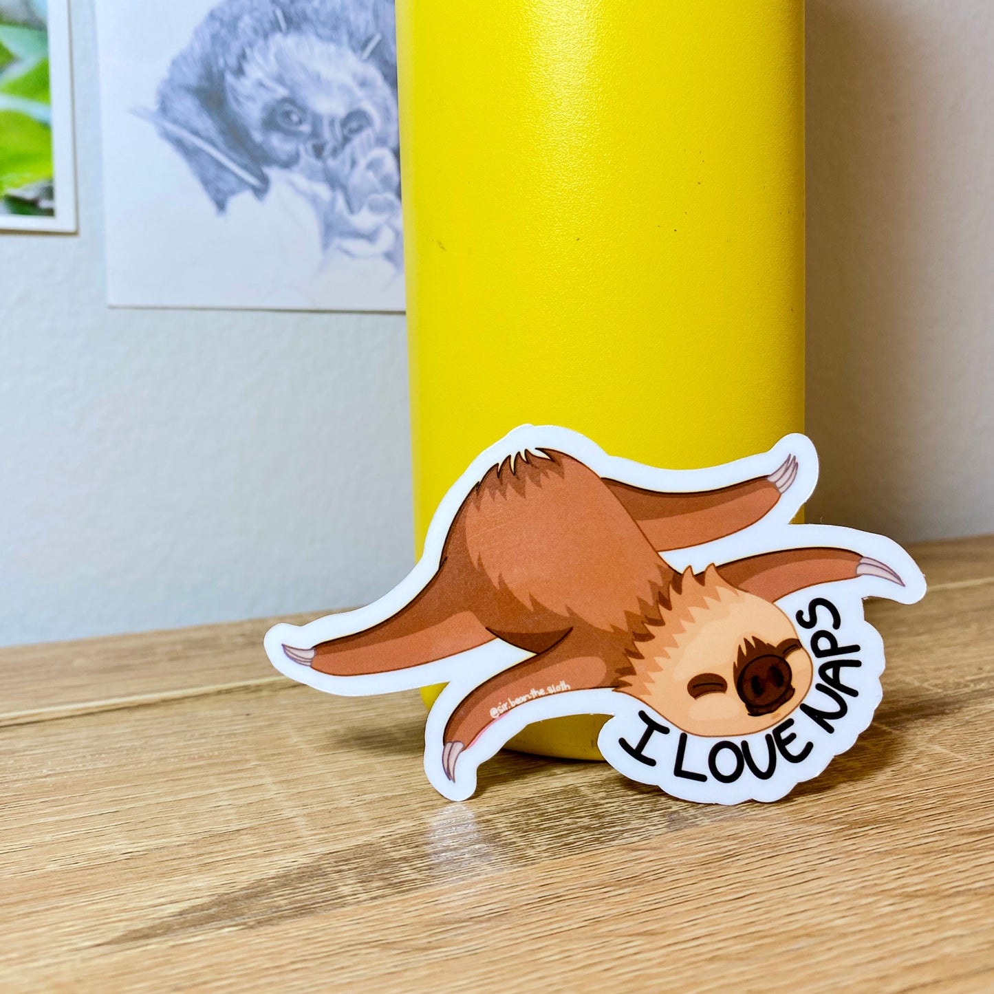 Sir Bean "I Love Naps" Vinyl Sticker