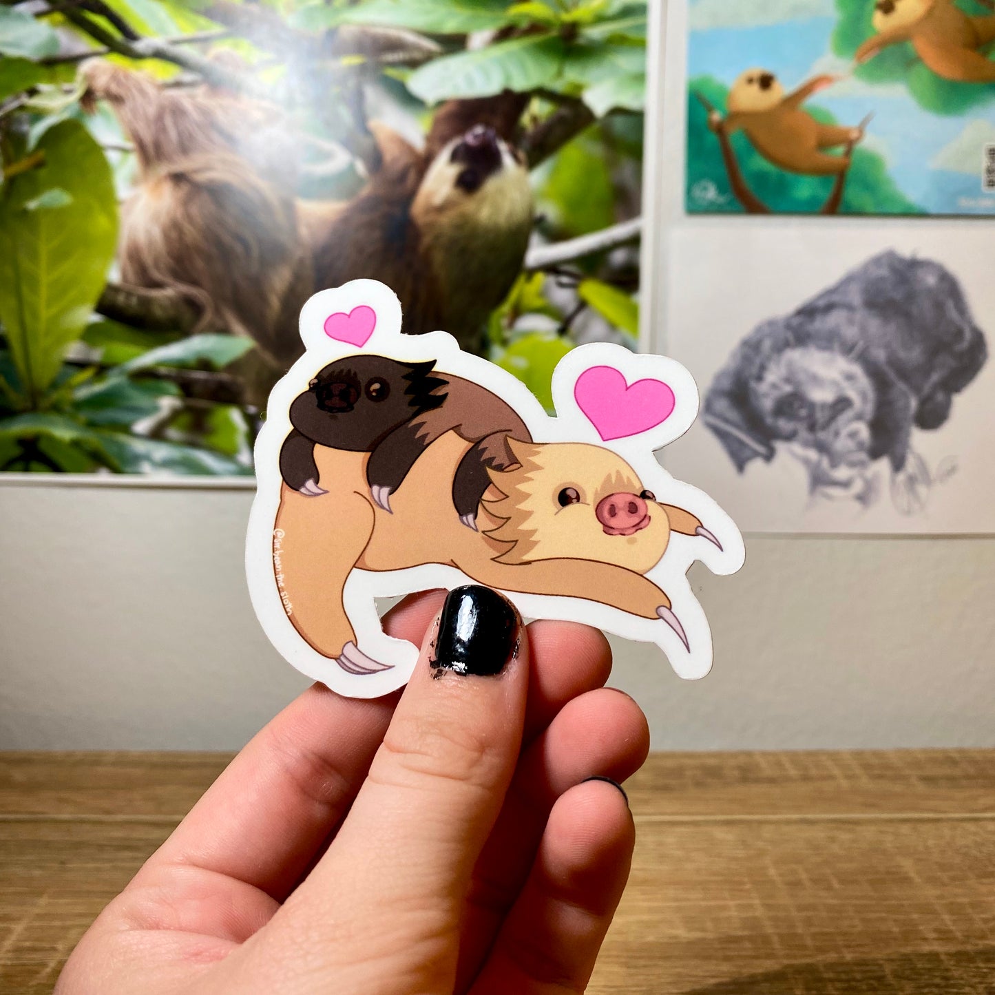 Peanut & Tyrone Snuggle Babies Vinyl Sticker