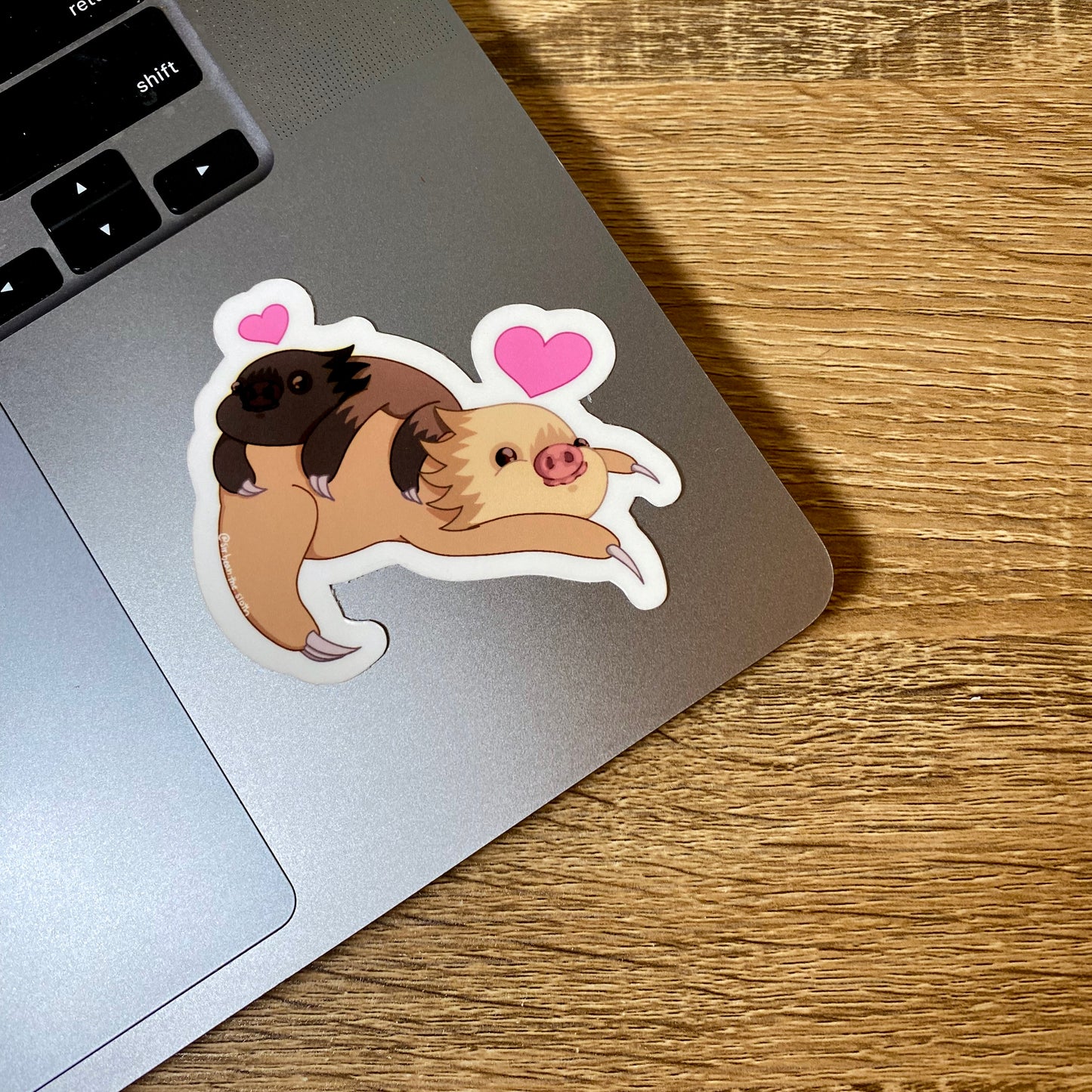 Peanut & Tyrone Snuggle Babies Vinyl Sticker