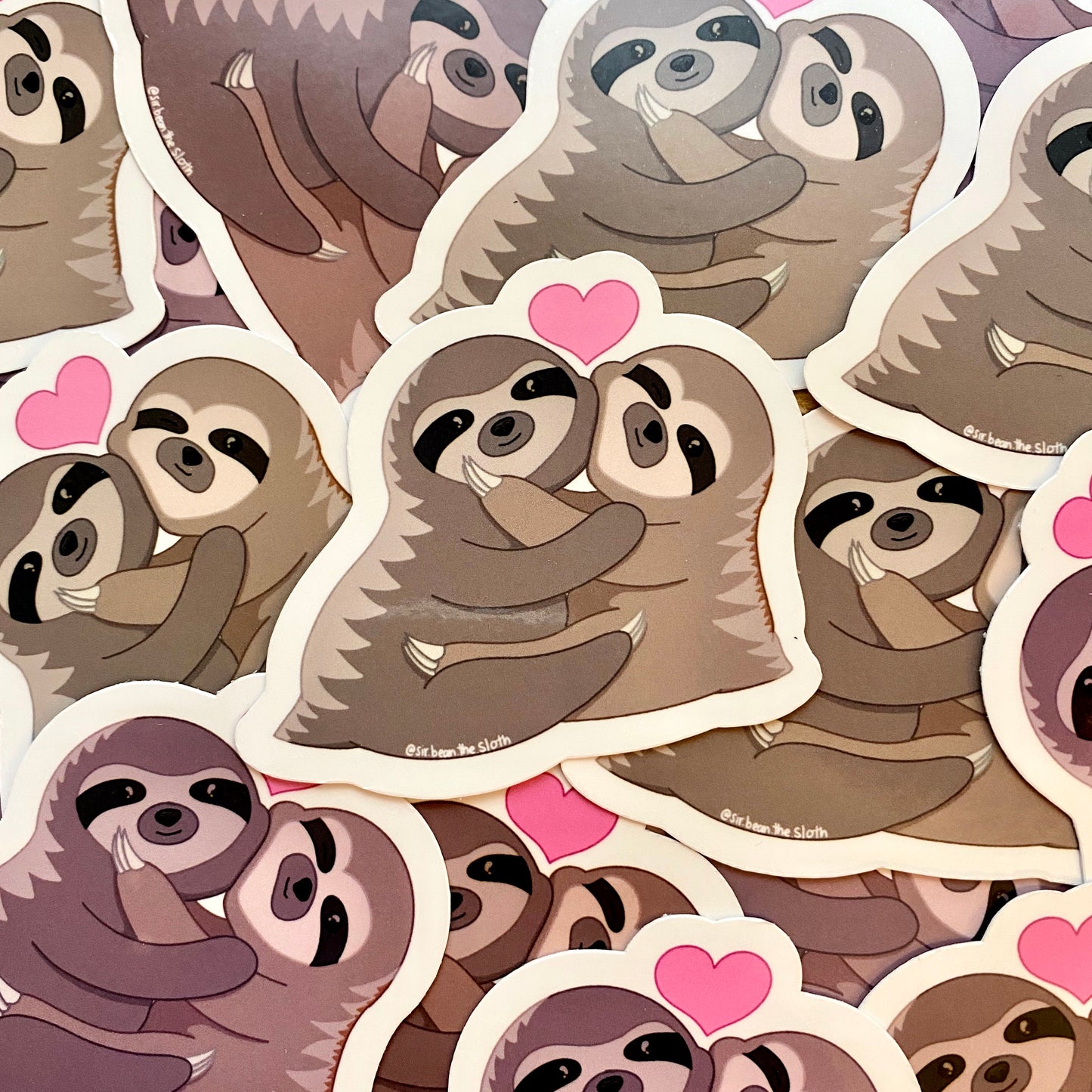 Three-Fingered Sloth Snuggle Babies Vinyl Sticker