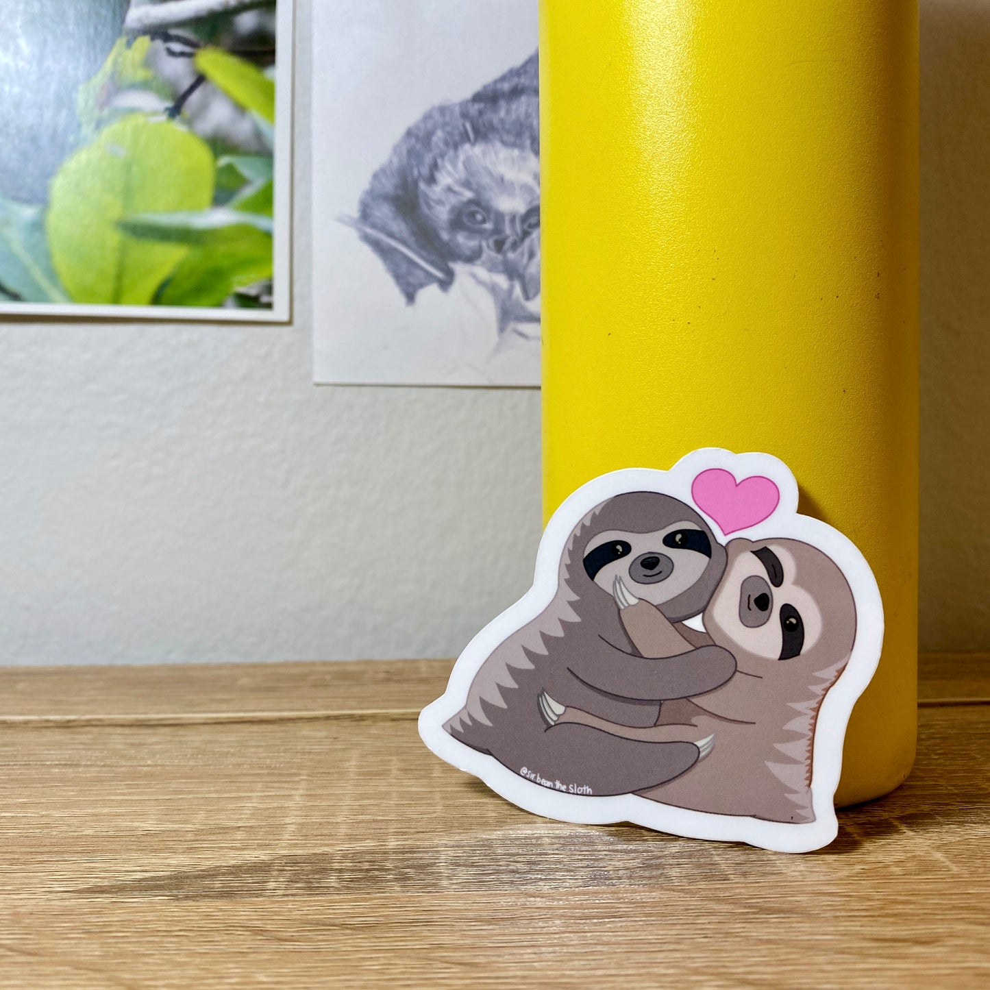 Three-Fingered Sloth Snuggle Babies Vinyl Sticker