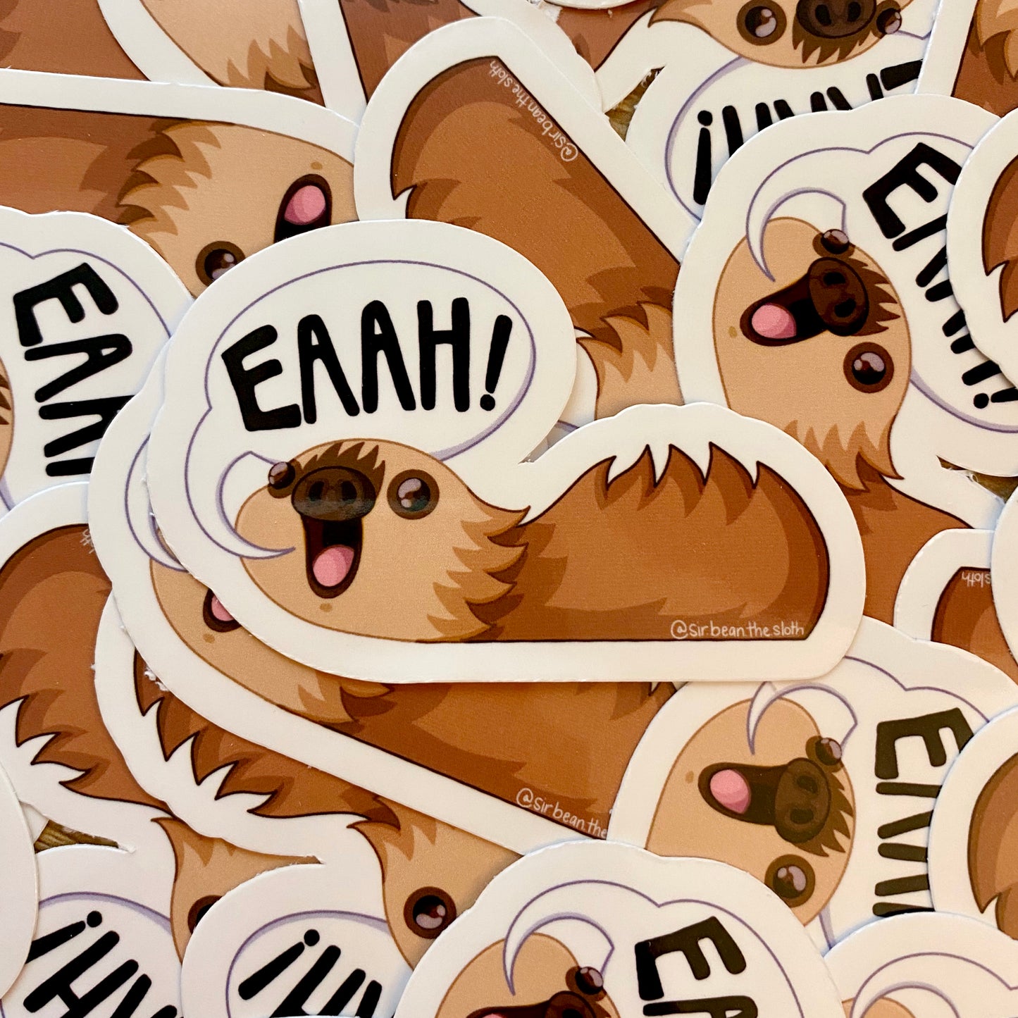 "EEAAAH!" Sloth Vinyl Sticker