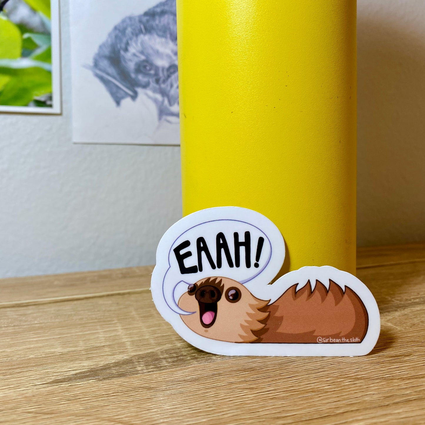 "EEAAAH!" Sloth Vinyl Sticker