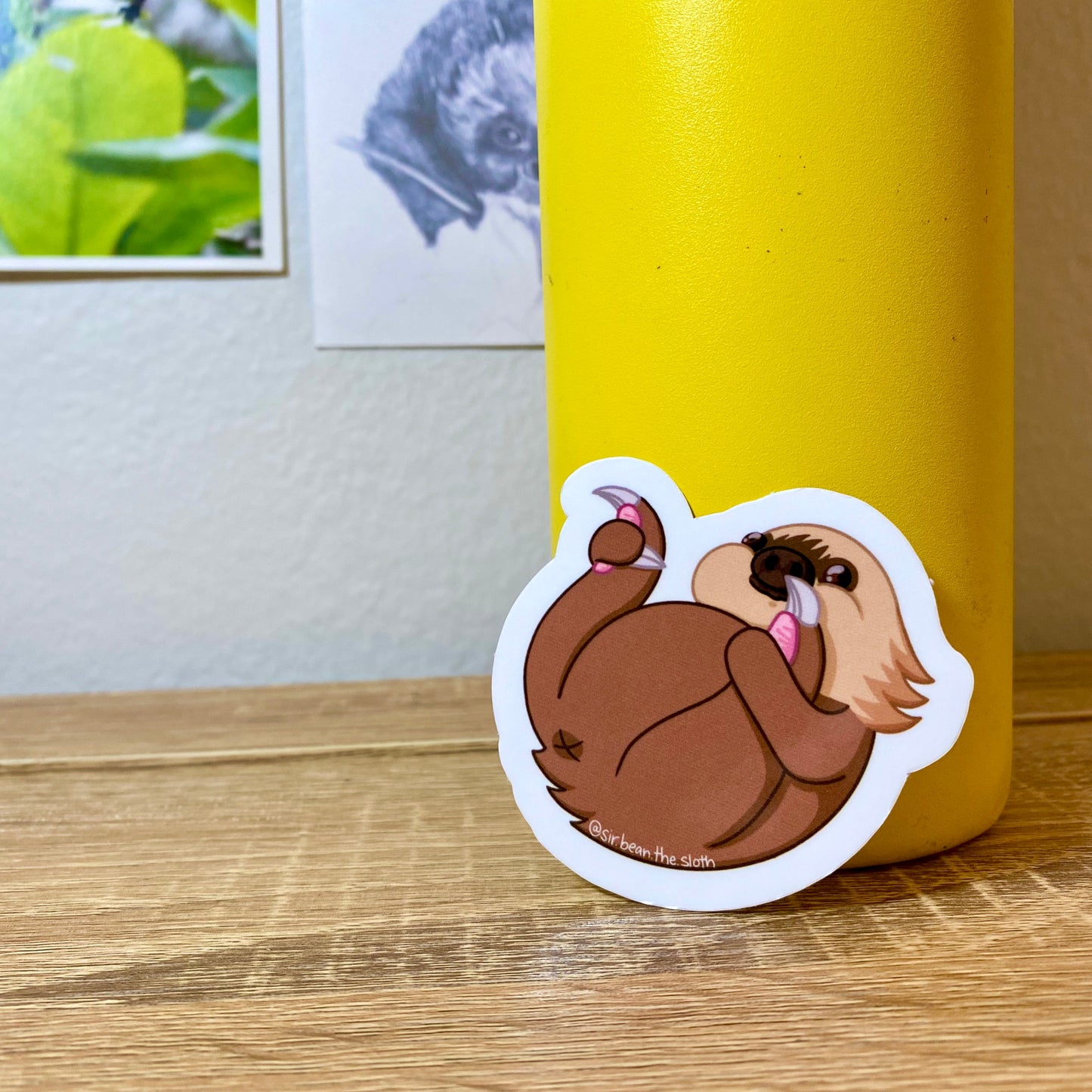 Sir Bean Sloth Butt 02 Vinyl Sticker