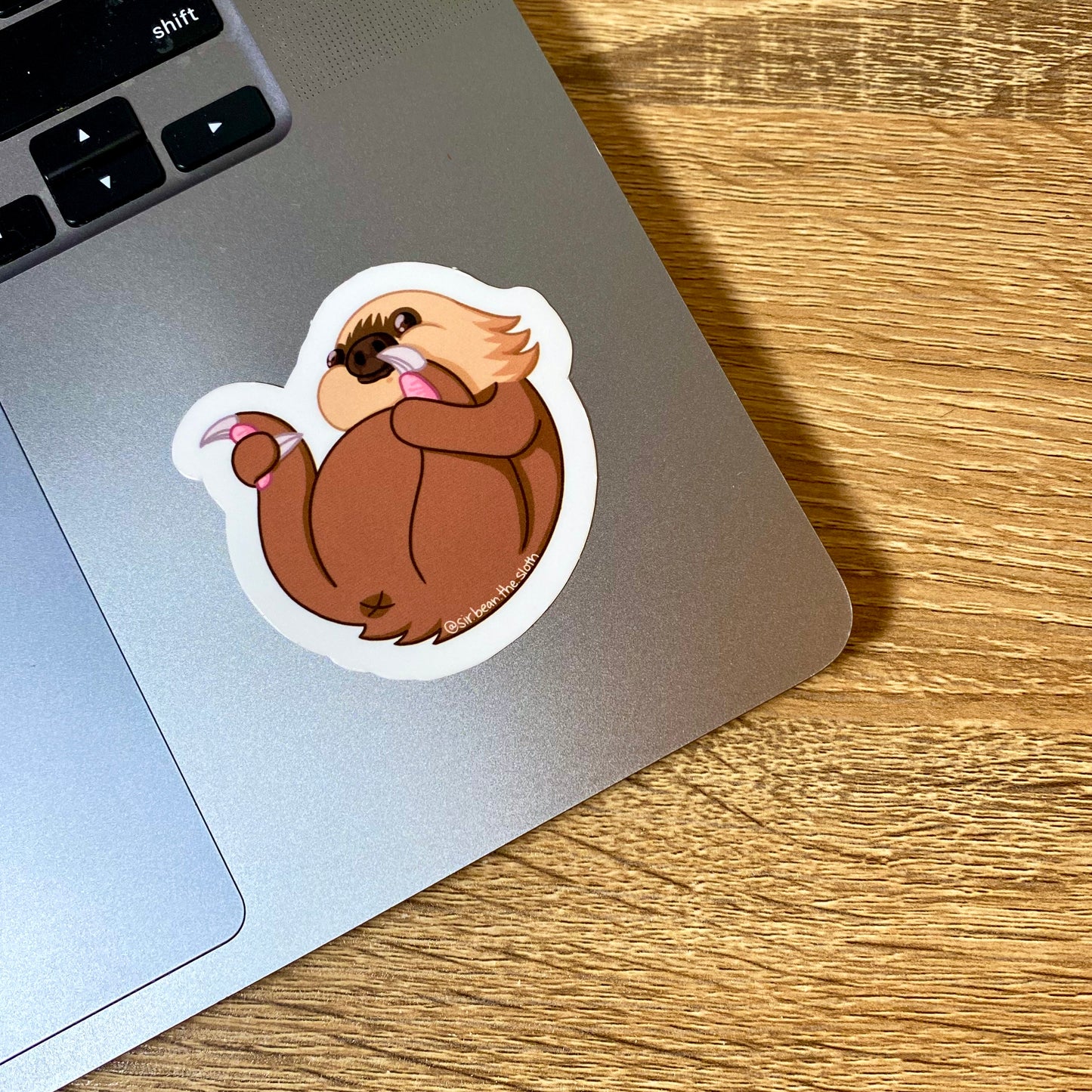 Sir Bean Sloth Butt 02 Vinyl Sticker