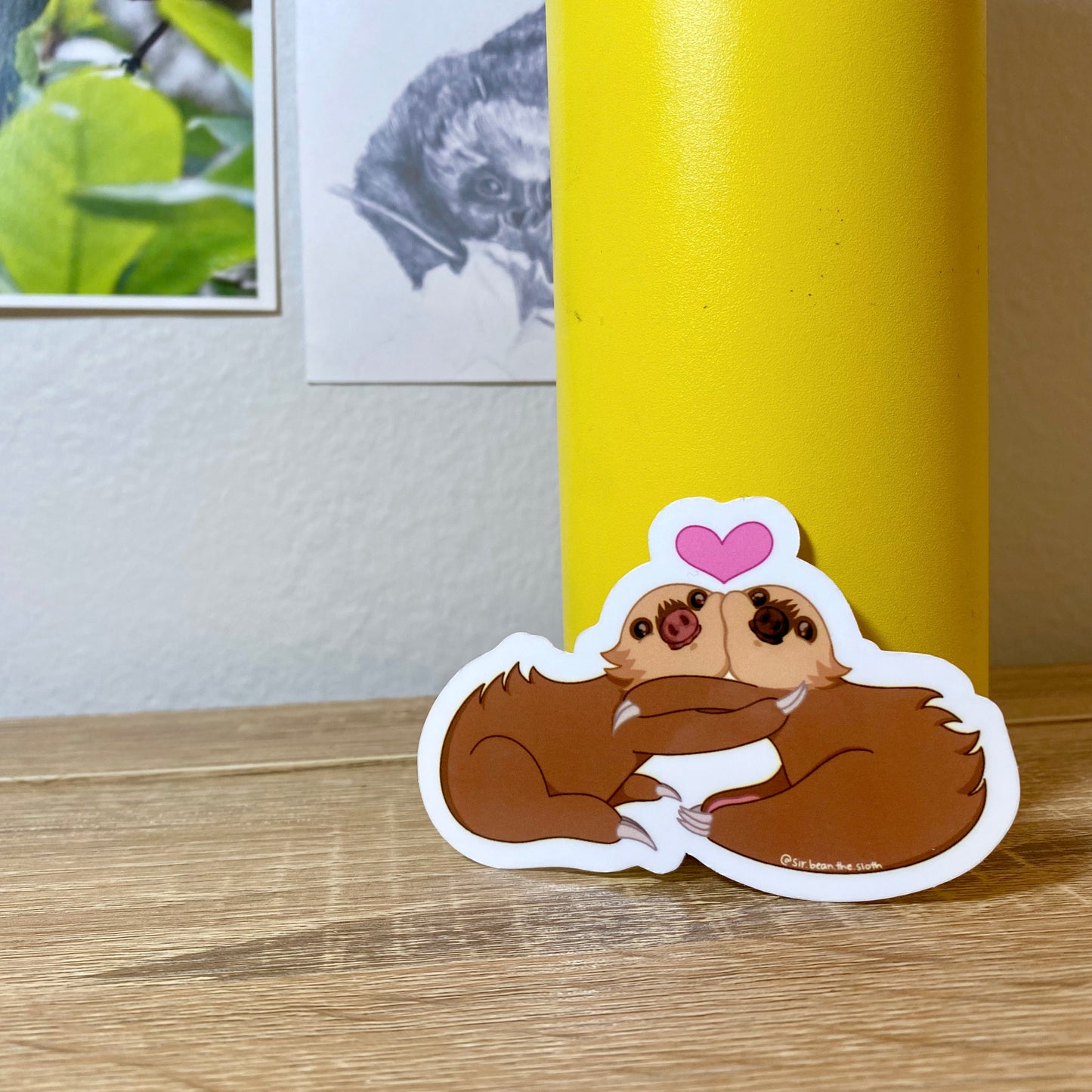 Two-Fingered Sloth Snuggle Babies Vinyl Sticker