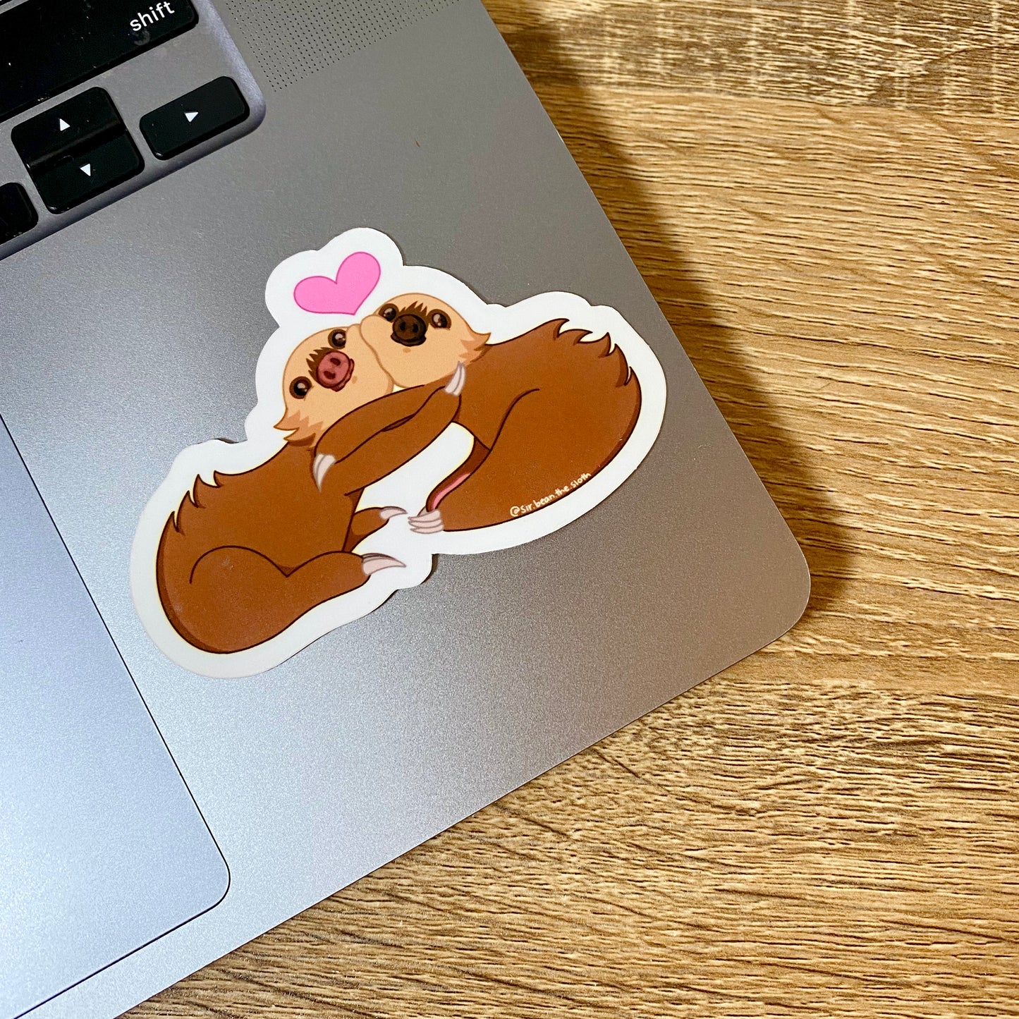 Two-Fingered Sloth Snuggle Babies Vinyl Sticker