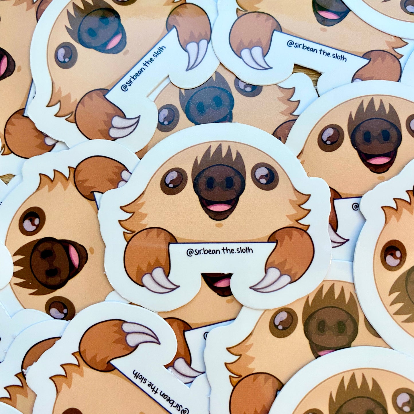 Peek-A-Boo Sloth Vinyl Sticker