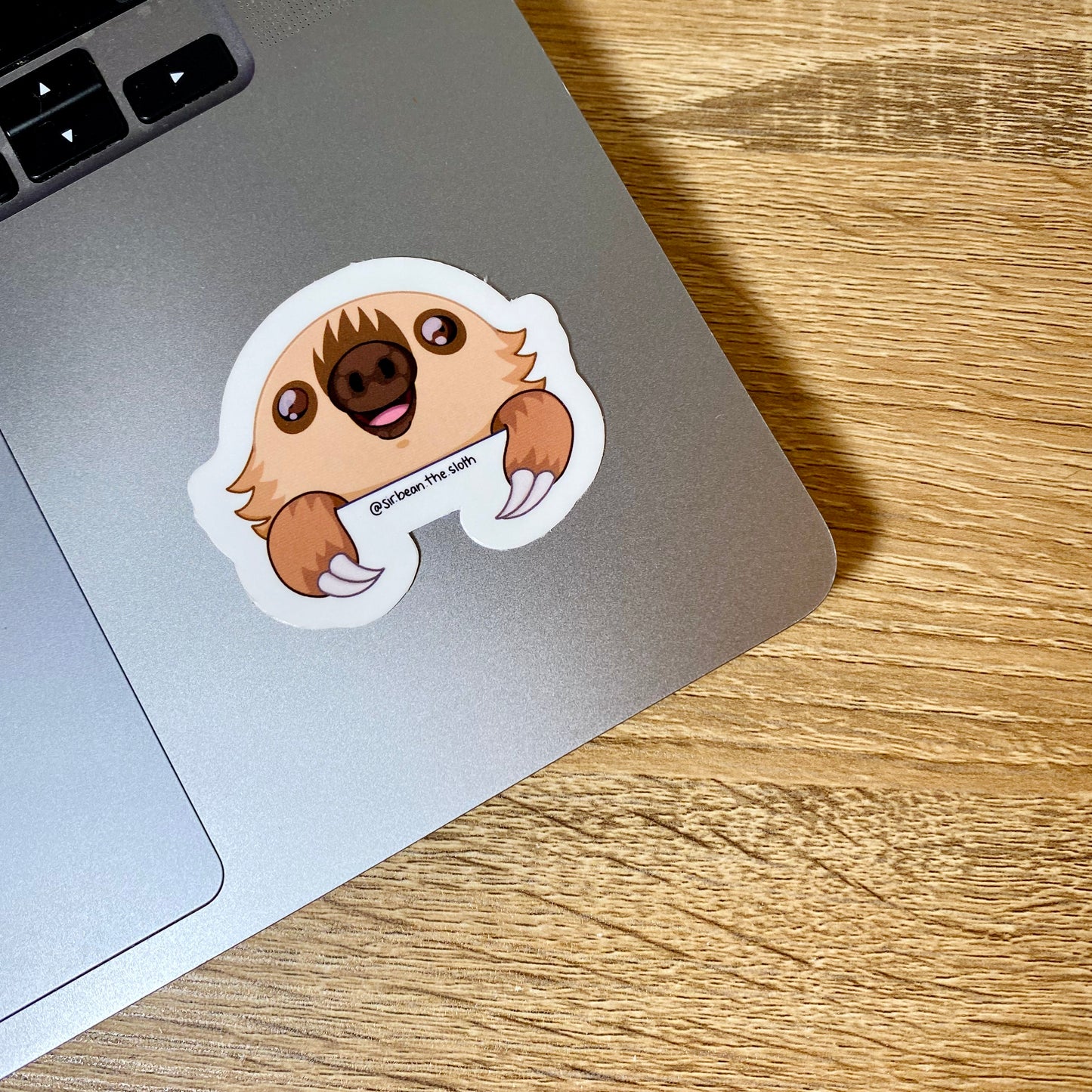 Peek-A-Boo Sloth Vinyl Sticker