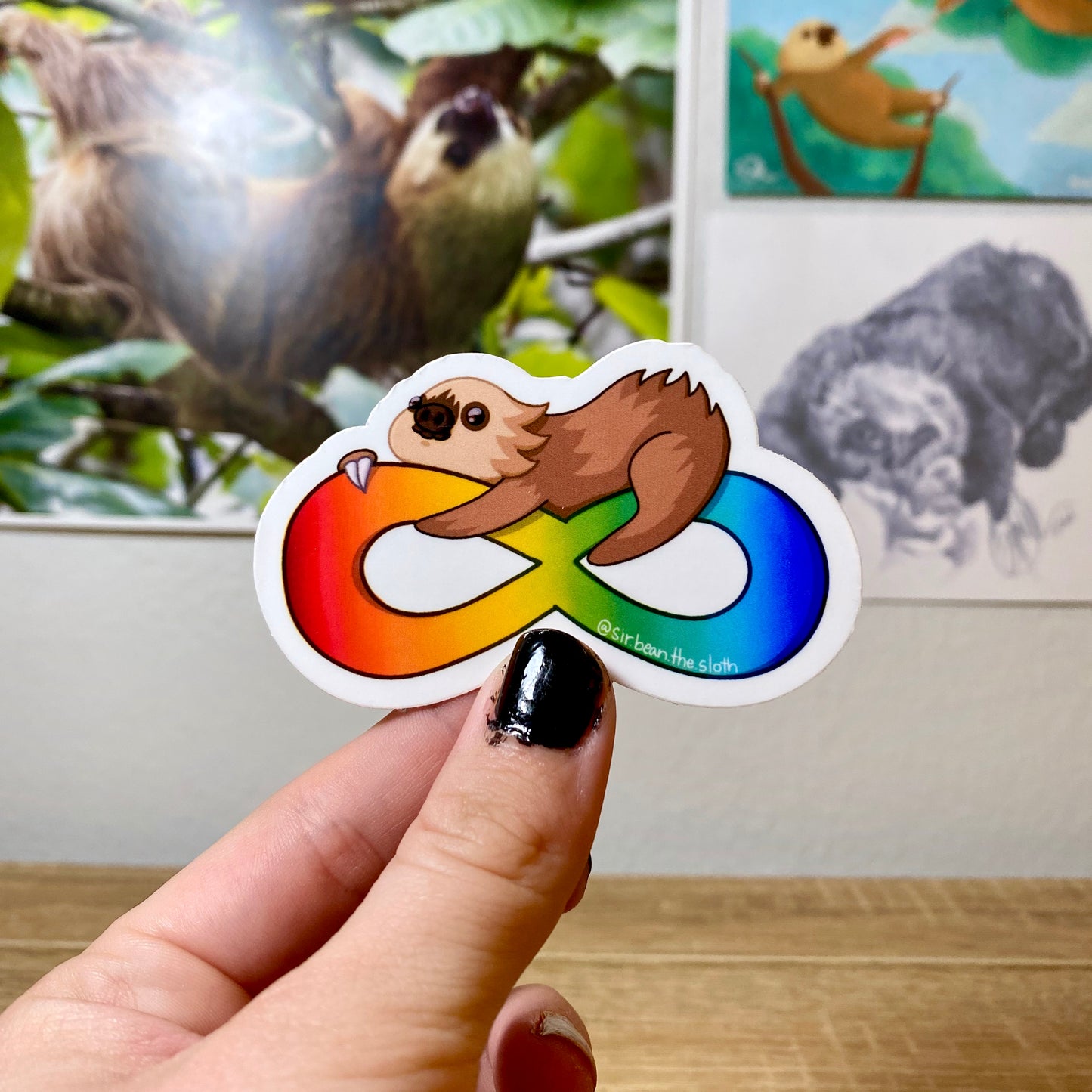 Neurodivergent Pride Sir Bean Vinyl Sticker