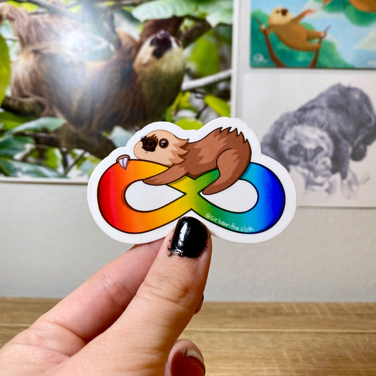 Neurodivergent Pride Sir Bean Vinyl Sticker