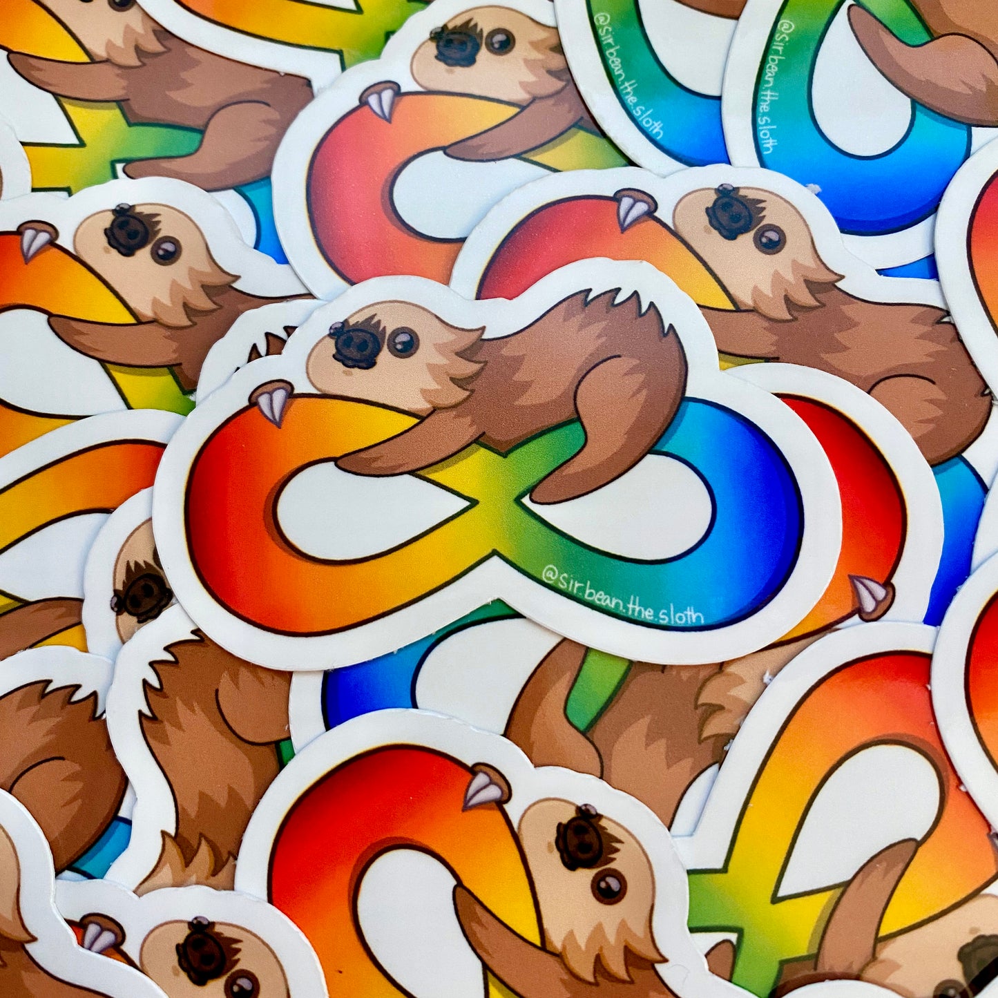 Neurodivergent Pride Sir Bean Vinyl Sticker