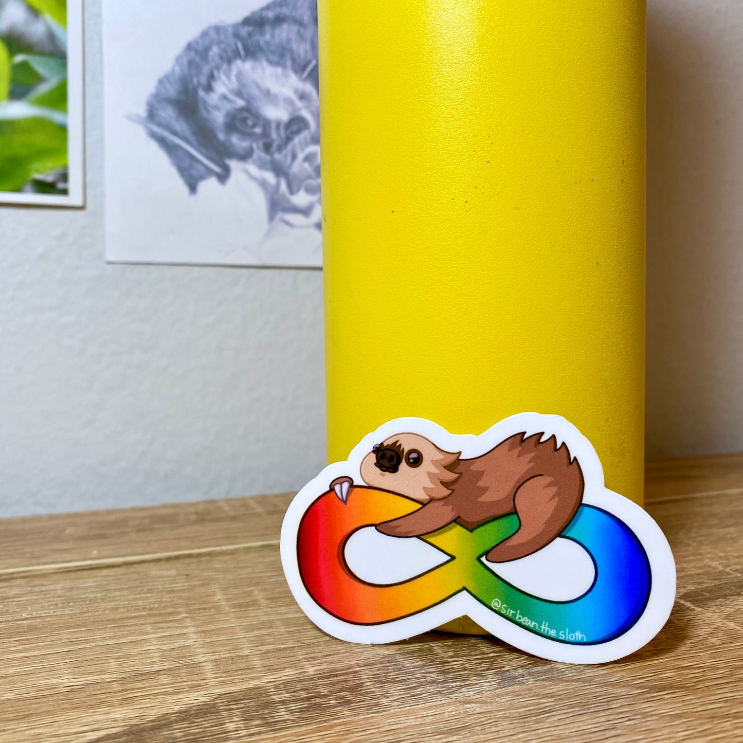 Neurodivergent Pride Sir Bean Vinyl Sticker