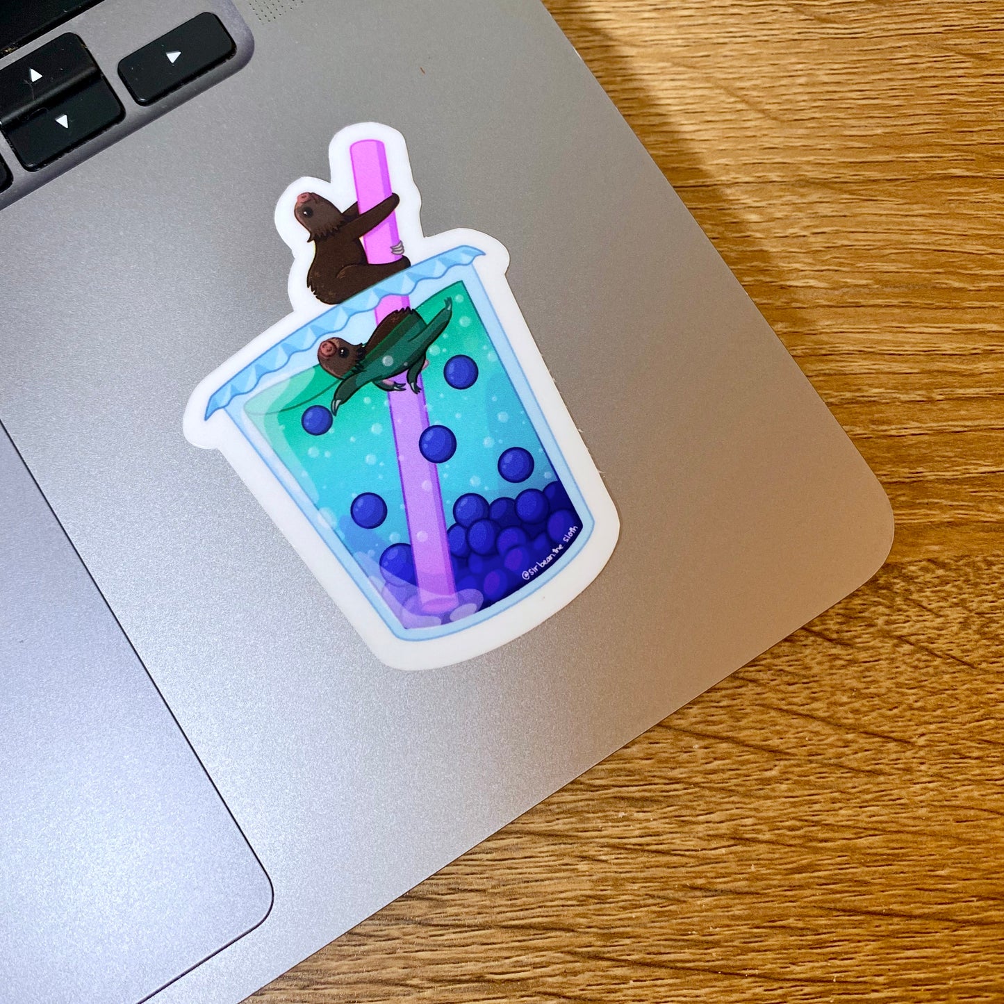 Fuzzy Potato "Slow-ba" Boba Vinyl Sticker