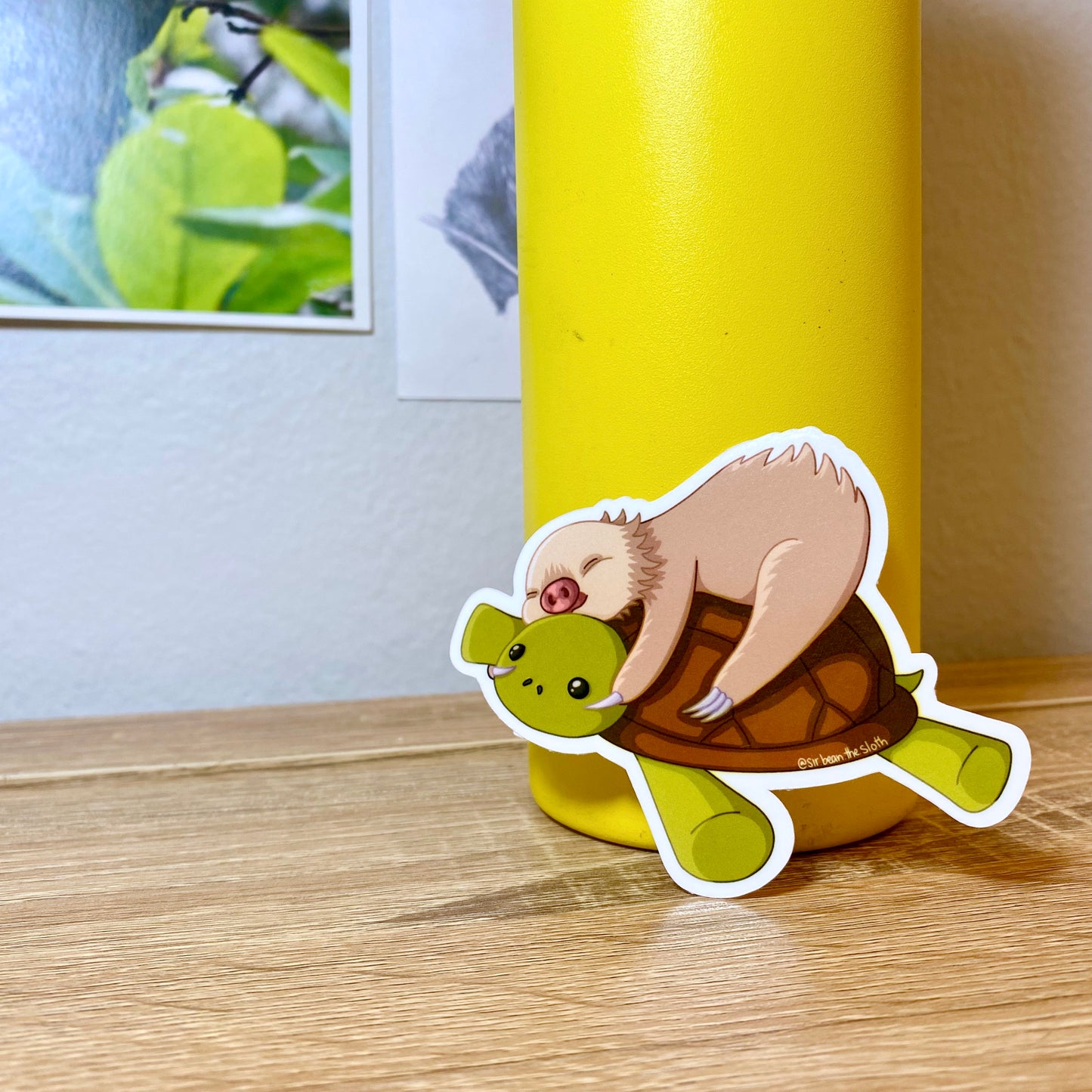 Tyrone Turtle Snuggles Vinyl Sticker