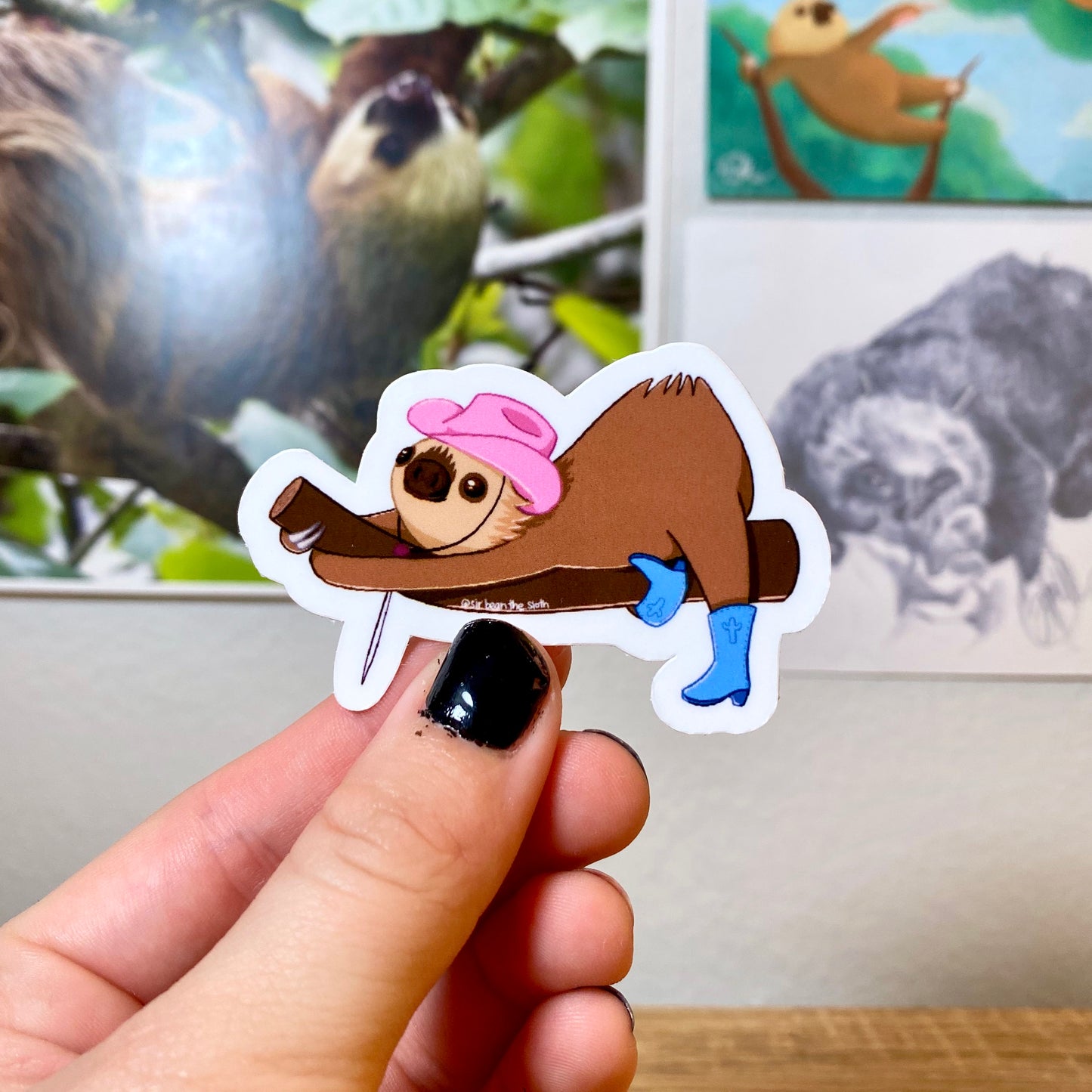 Yeehaw Sir Bean Vinyl Sticker