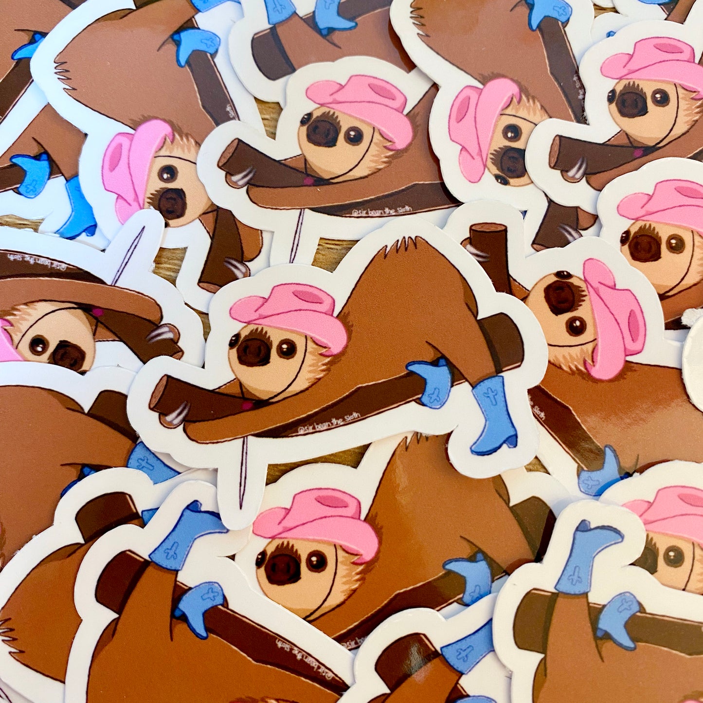 Yeehaw Sir Bean Vinyl Sticker