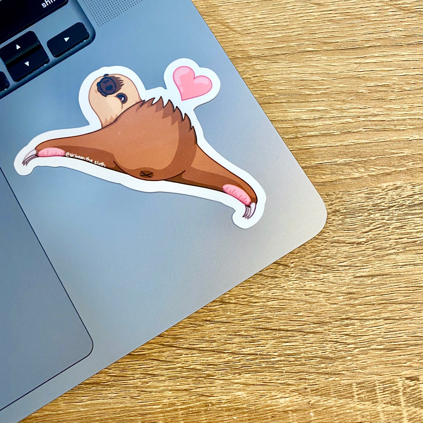 Sir Bean Sloth Butt 01 Vinyl Sticker