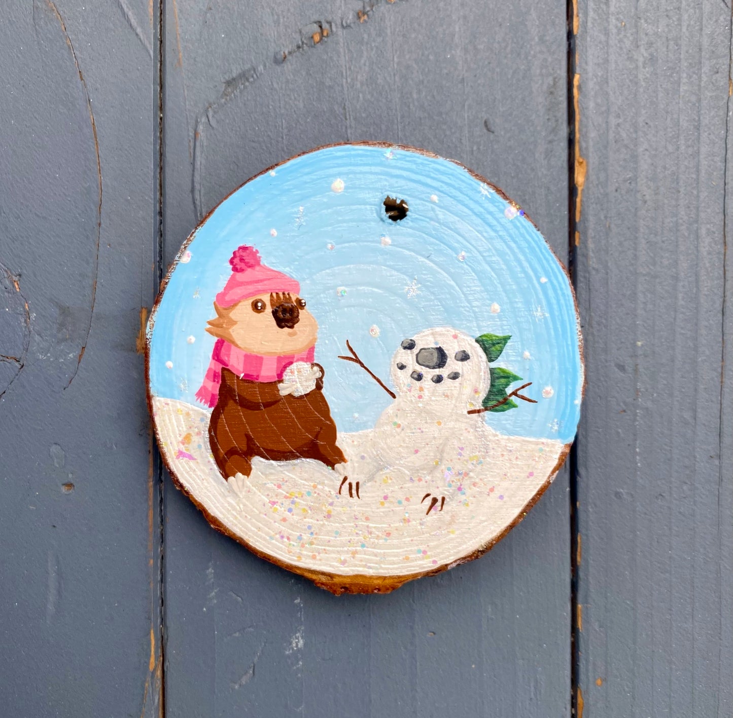 2025 Sir Bean Limited Edition, Hand-Painted Winter Ornament