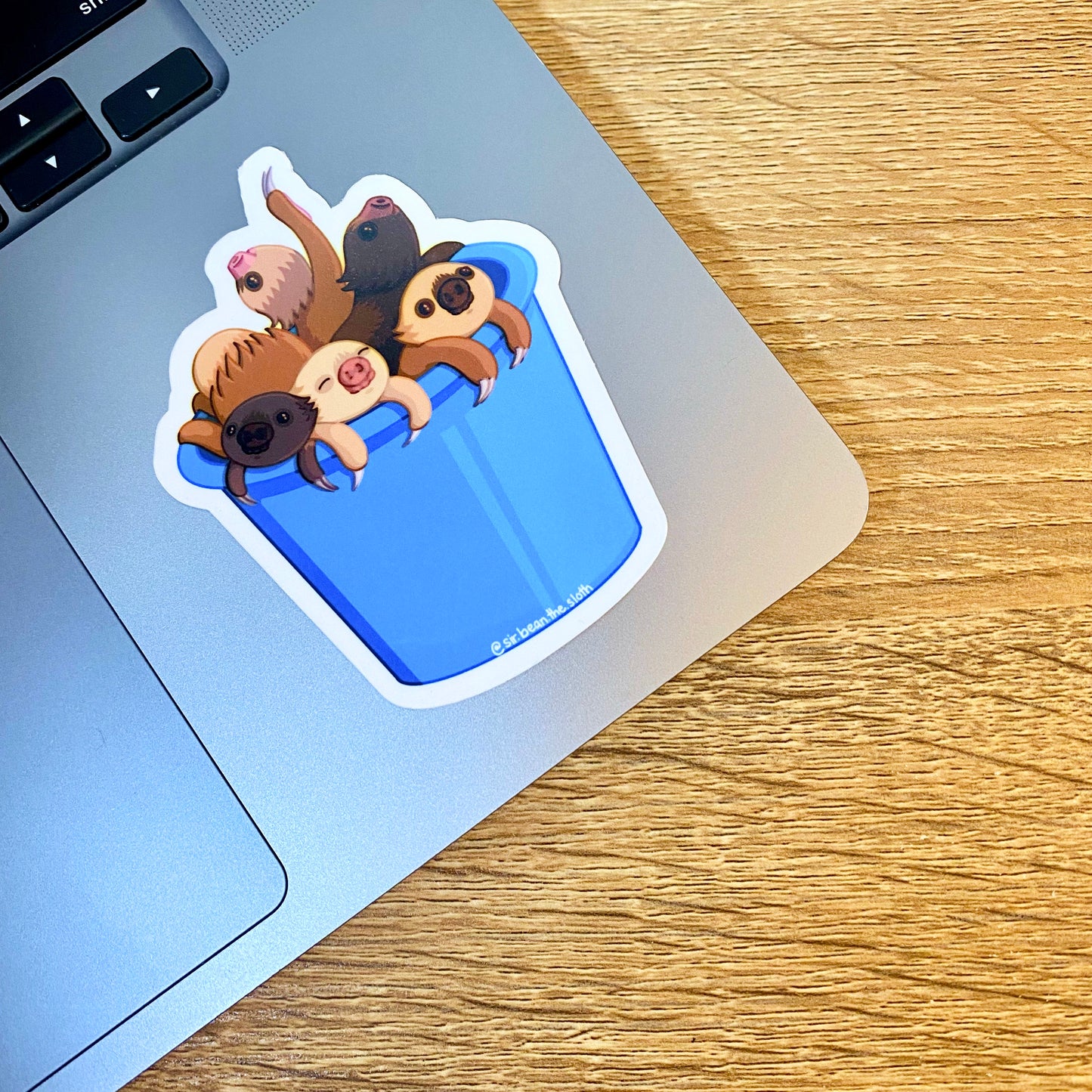 Bucket of Sloths Vinyl Stickers