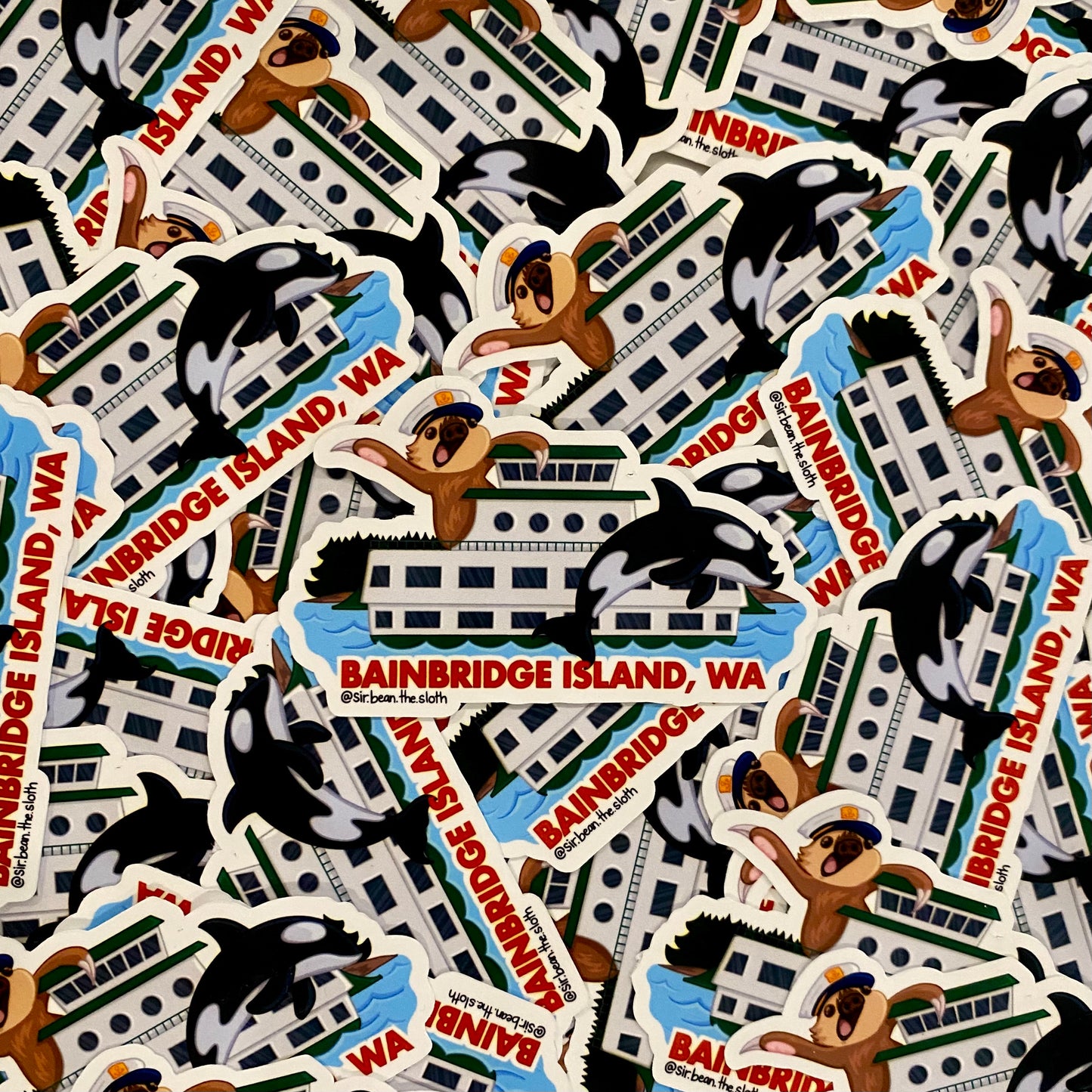 Bainbridge Island, WA - Ferry Boat Bean