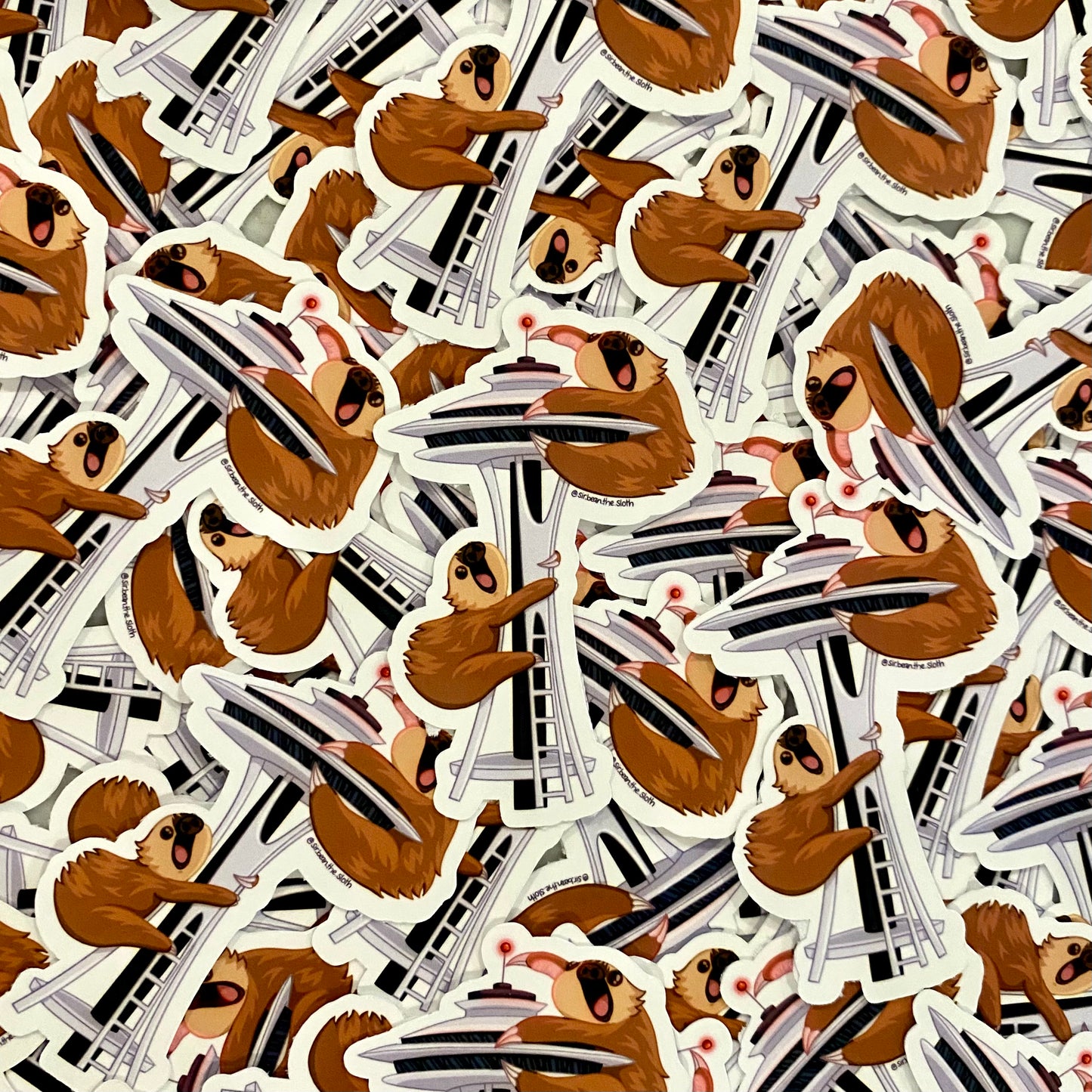 Seattle, WA - Sneedle Bean (Space Needle) Vinyl Sticker