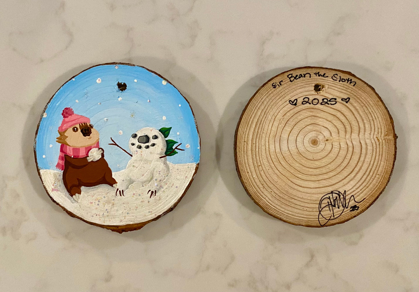 2025 Sir Bean Limited Edition, Hand-Painted Winter Ornament