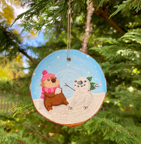 2025 Sir Bean Limited Edition, Hand-Painted Winter Ornament