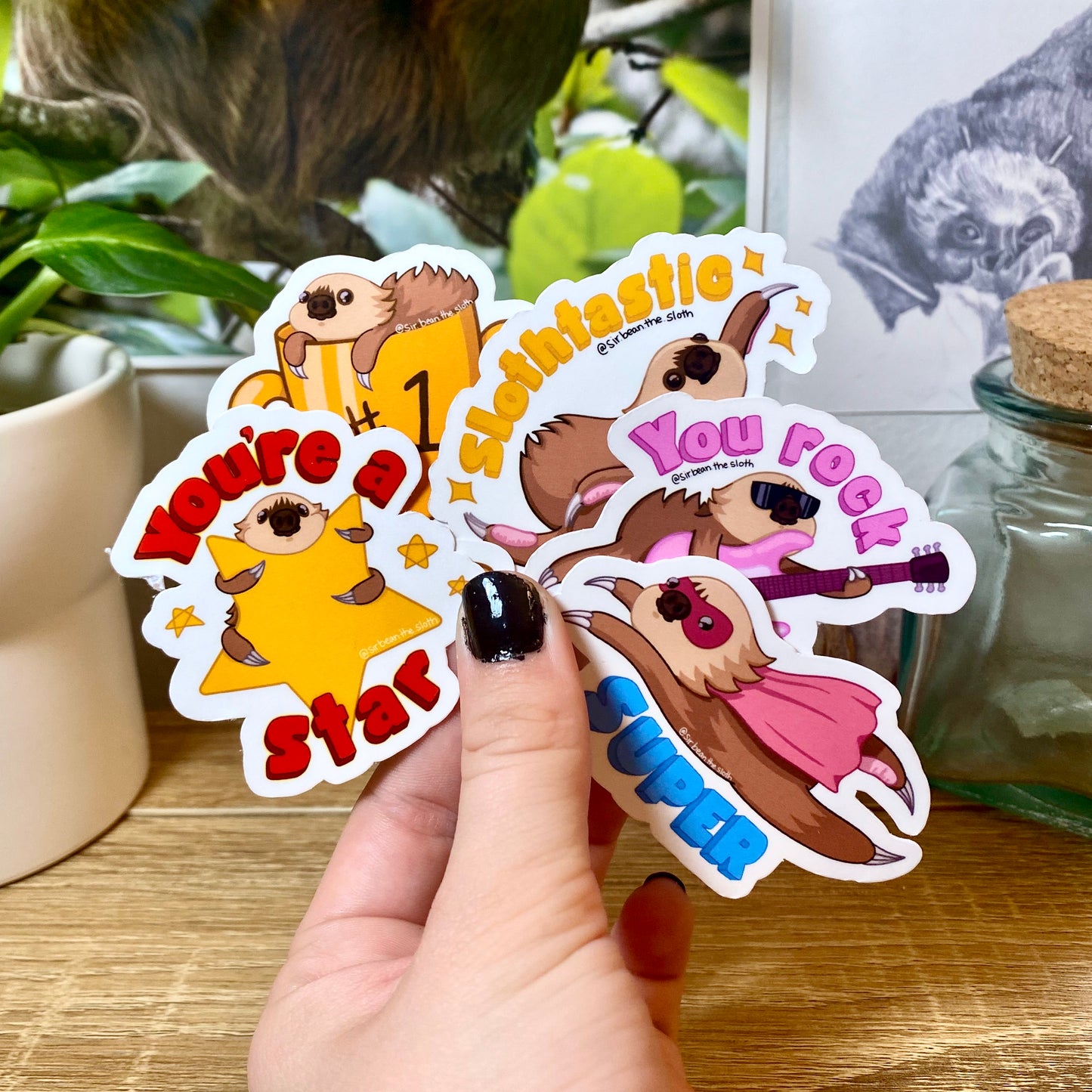 Sloth Affirmations Sticker Bundle