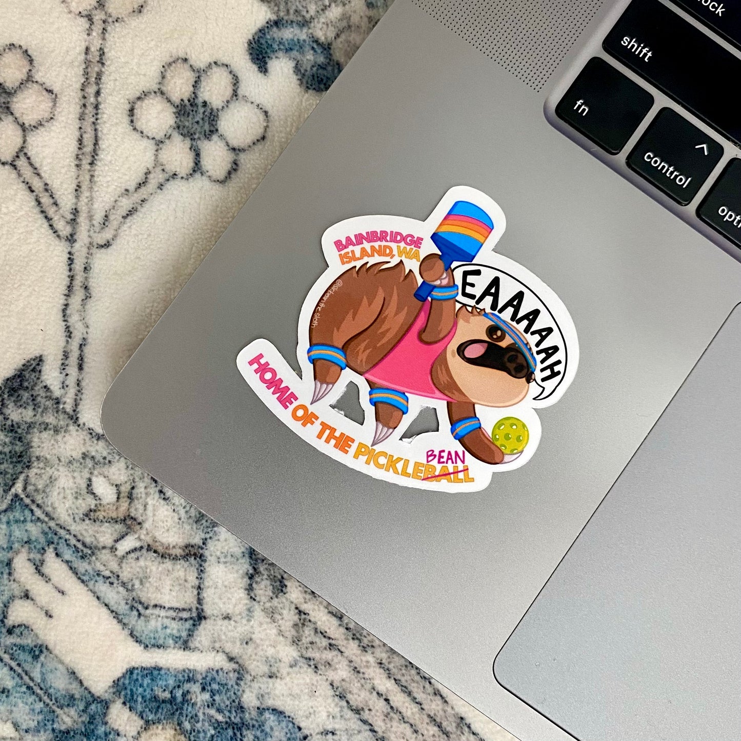 Bainbridge Island, WA - Home of the PickleBEAN Vinyl Sticker