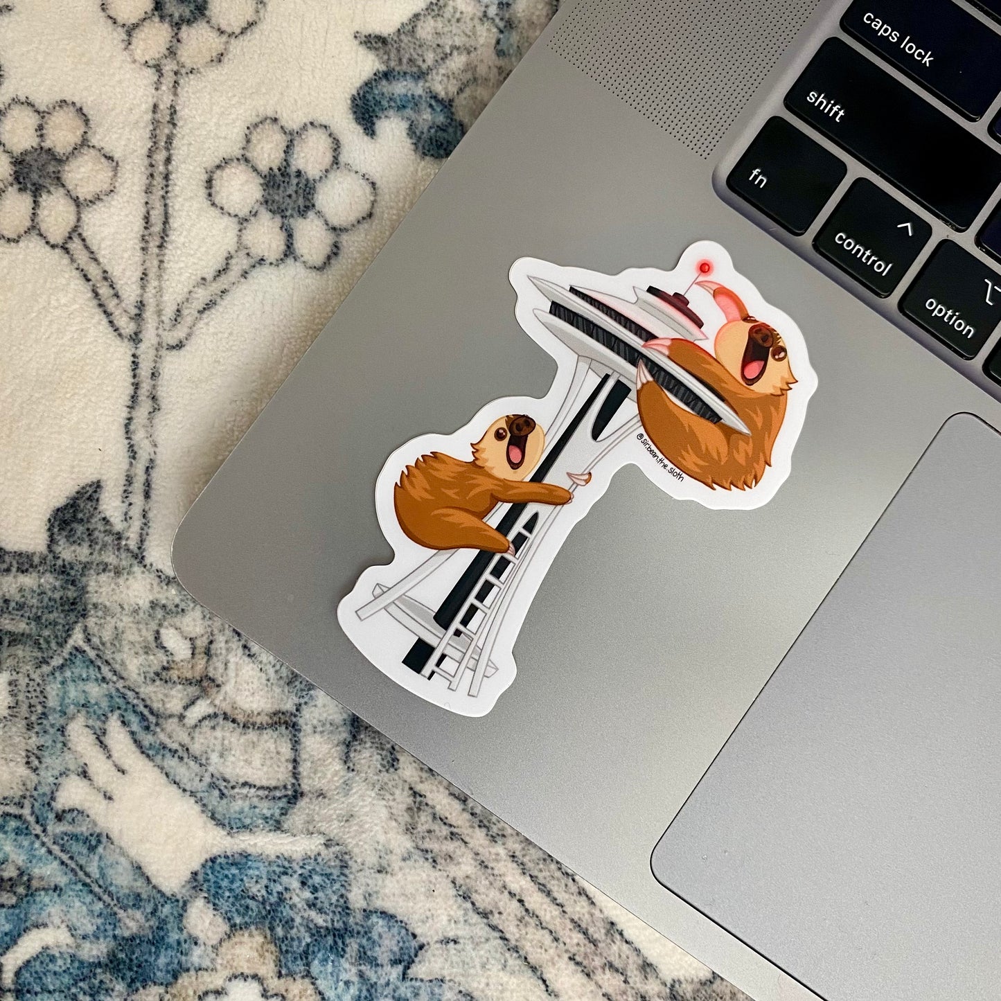 Seattle, WA - Sneedle Bean (Space Needle) Vinyl Sticker (Weather-Proof!)