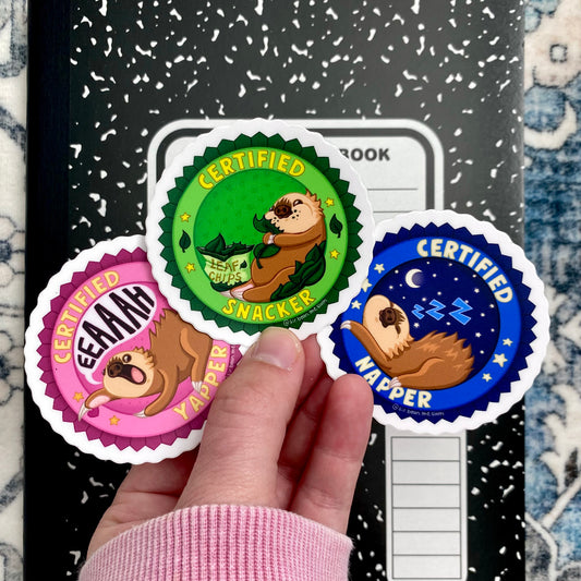 Certified Sloth Sticker Bundle