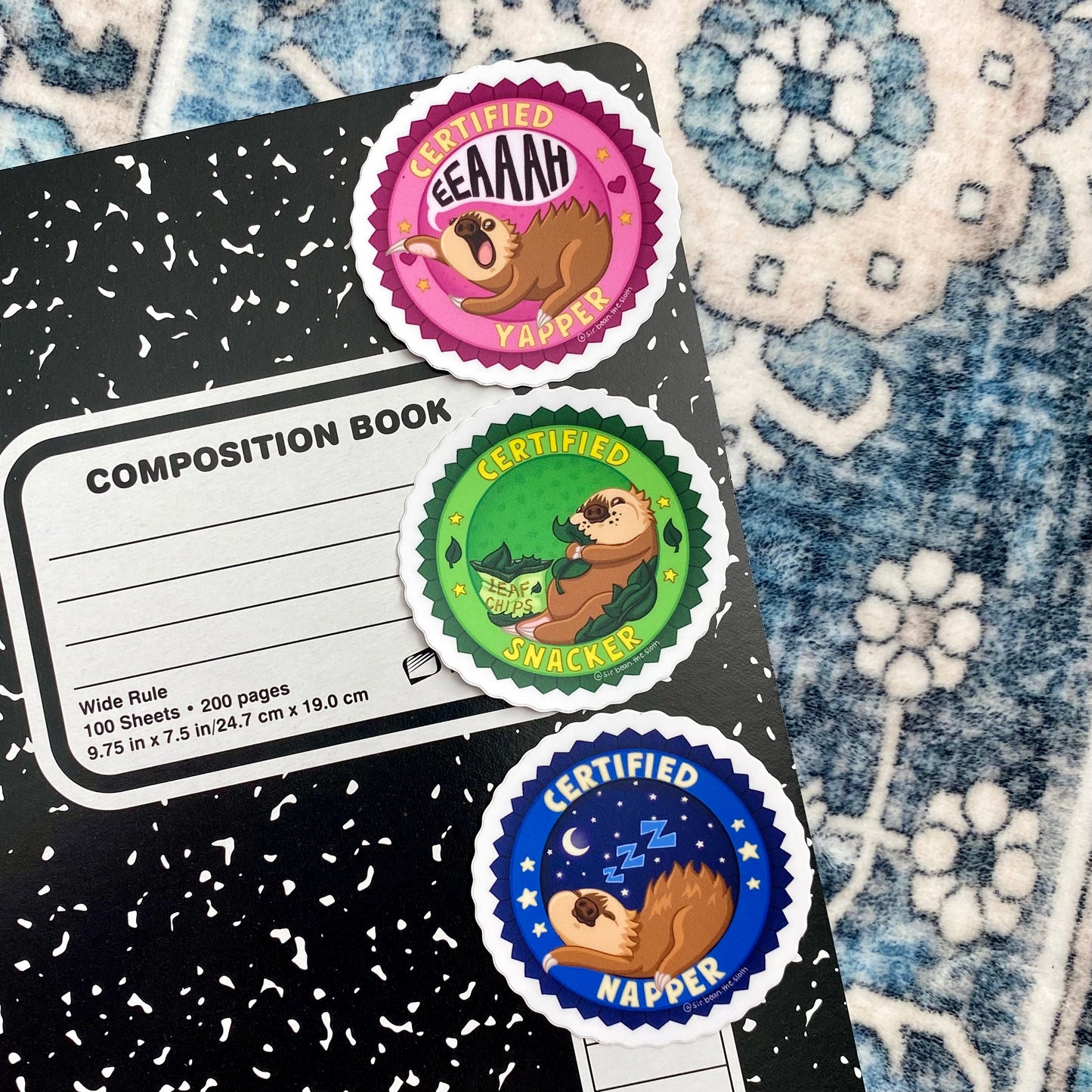 Certified Sloth Sticker Bundle