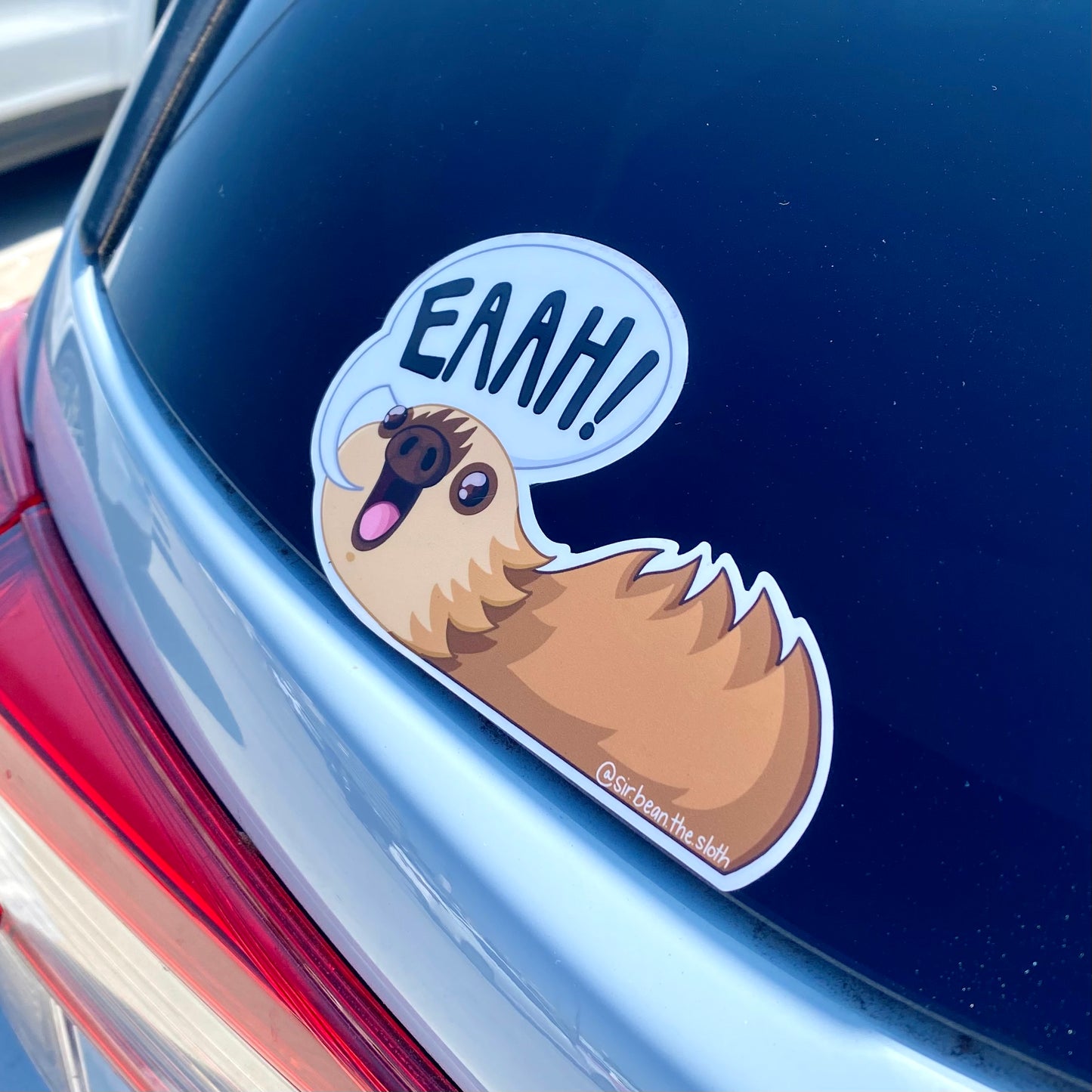 "EEAAAH!" Sloth Car Decal