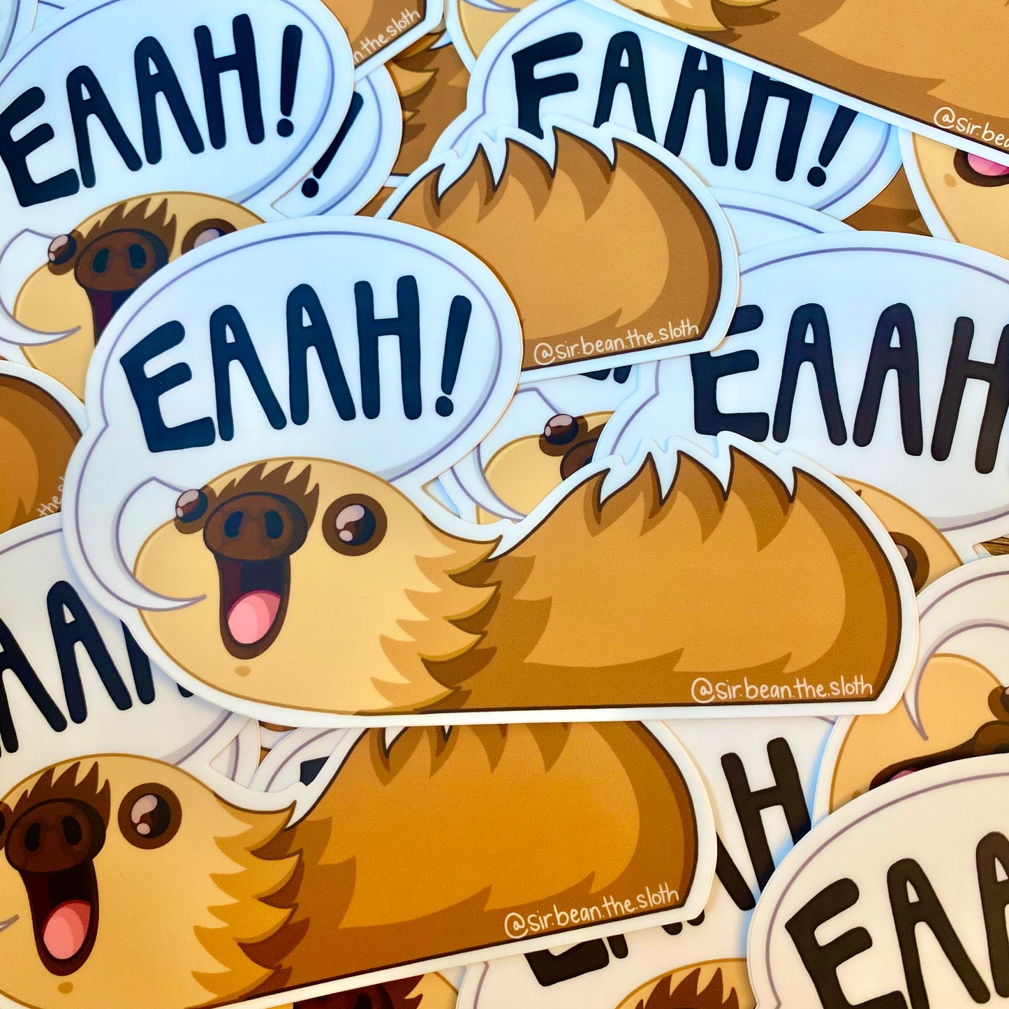 "EEAAAH!" Sloth Car Decal