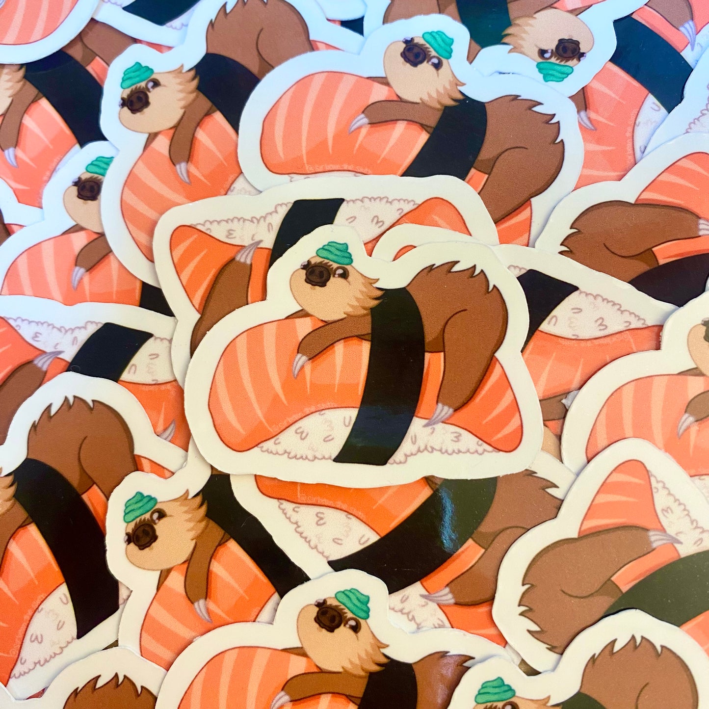 Nigiri Sushi Bean Vinyl Sticker