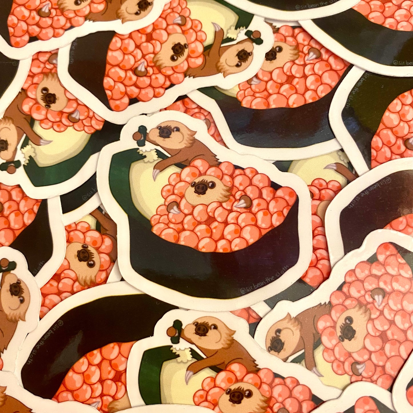 Gunkan Maki Sushi Bean Vinyl Sticker