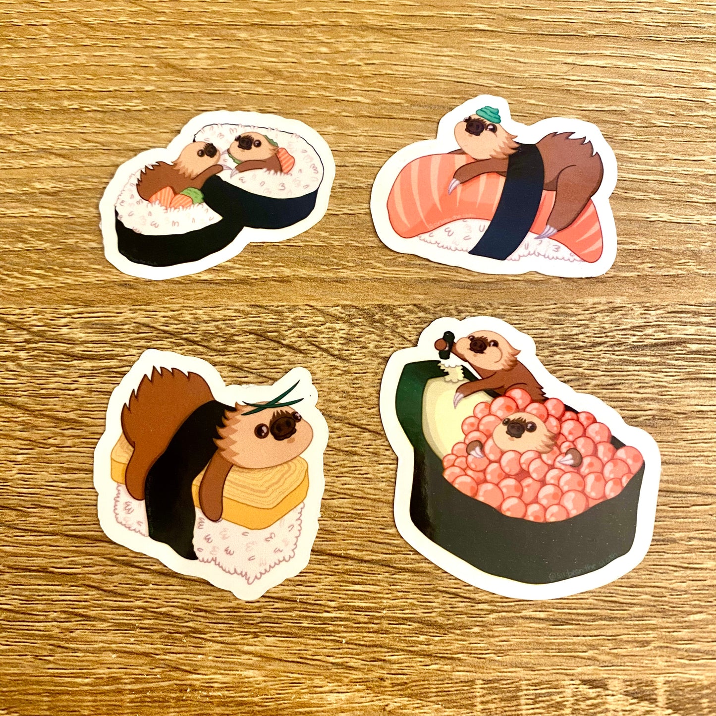 Sir Bean Sushi Platter (Sticker Bundle)