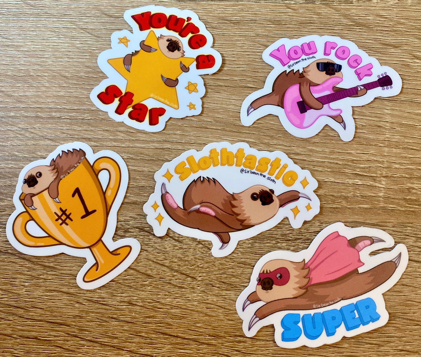 Sloth Affirmations Sticker Bundle