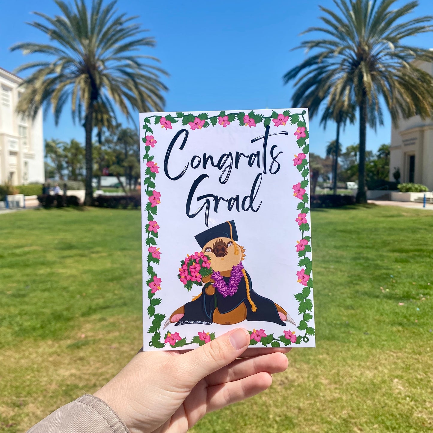 "Congrats Grad" Graduation Bean Card